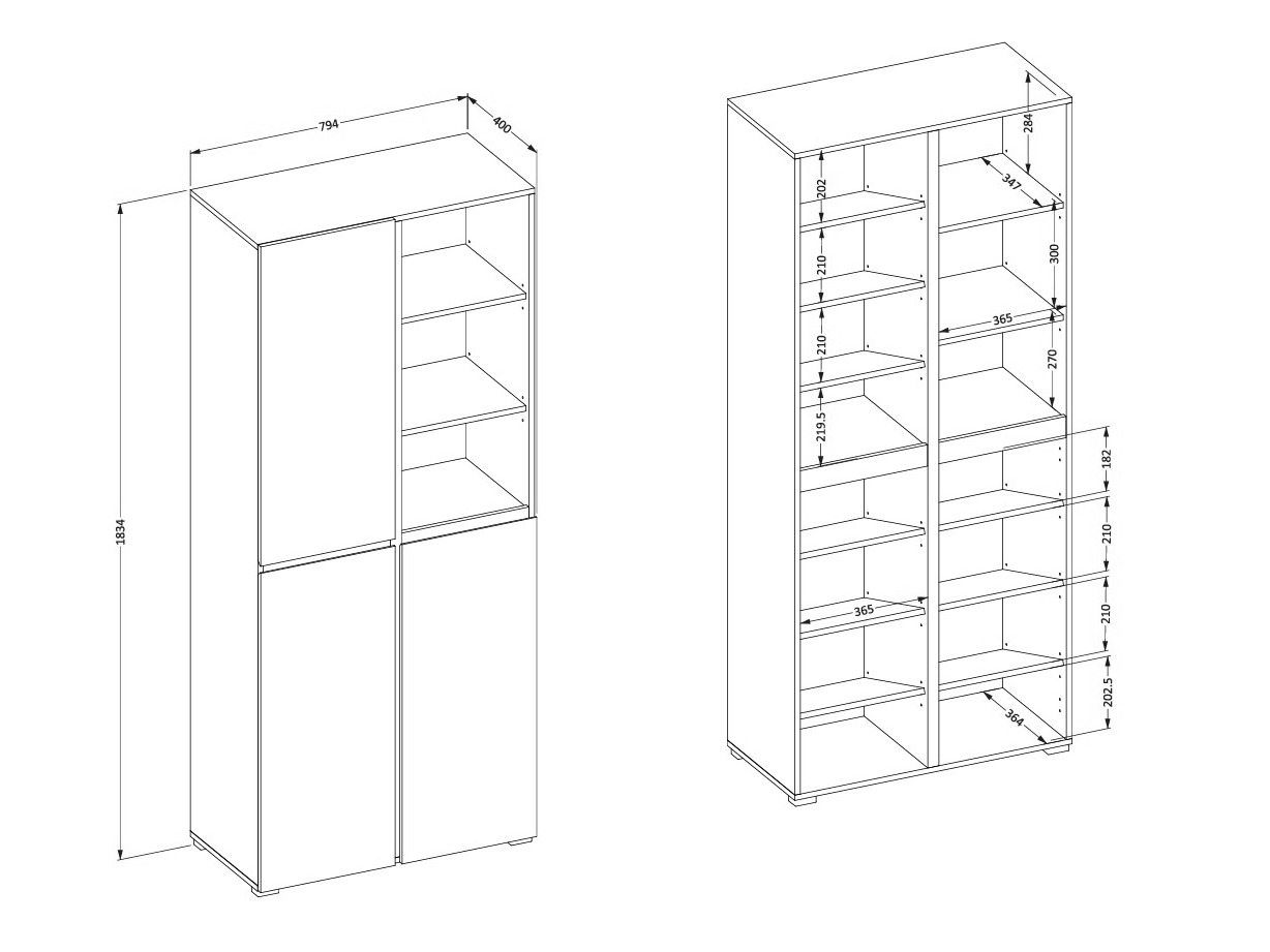 Polica za obuću Alfere 116 (Zelena)