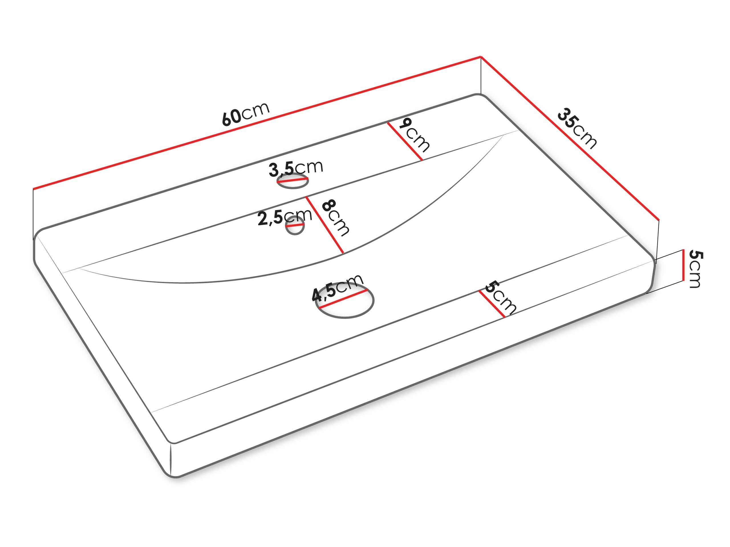 Set za kupatilo Scientia III (Sjajno belo + Belo)