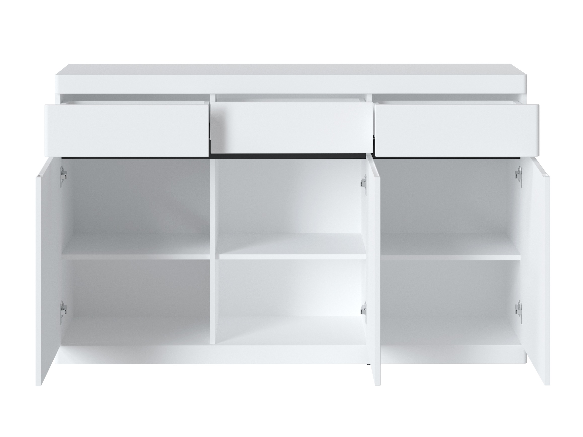 Komoda Venlori 123 (Belo + Grafit)