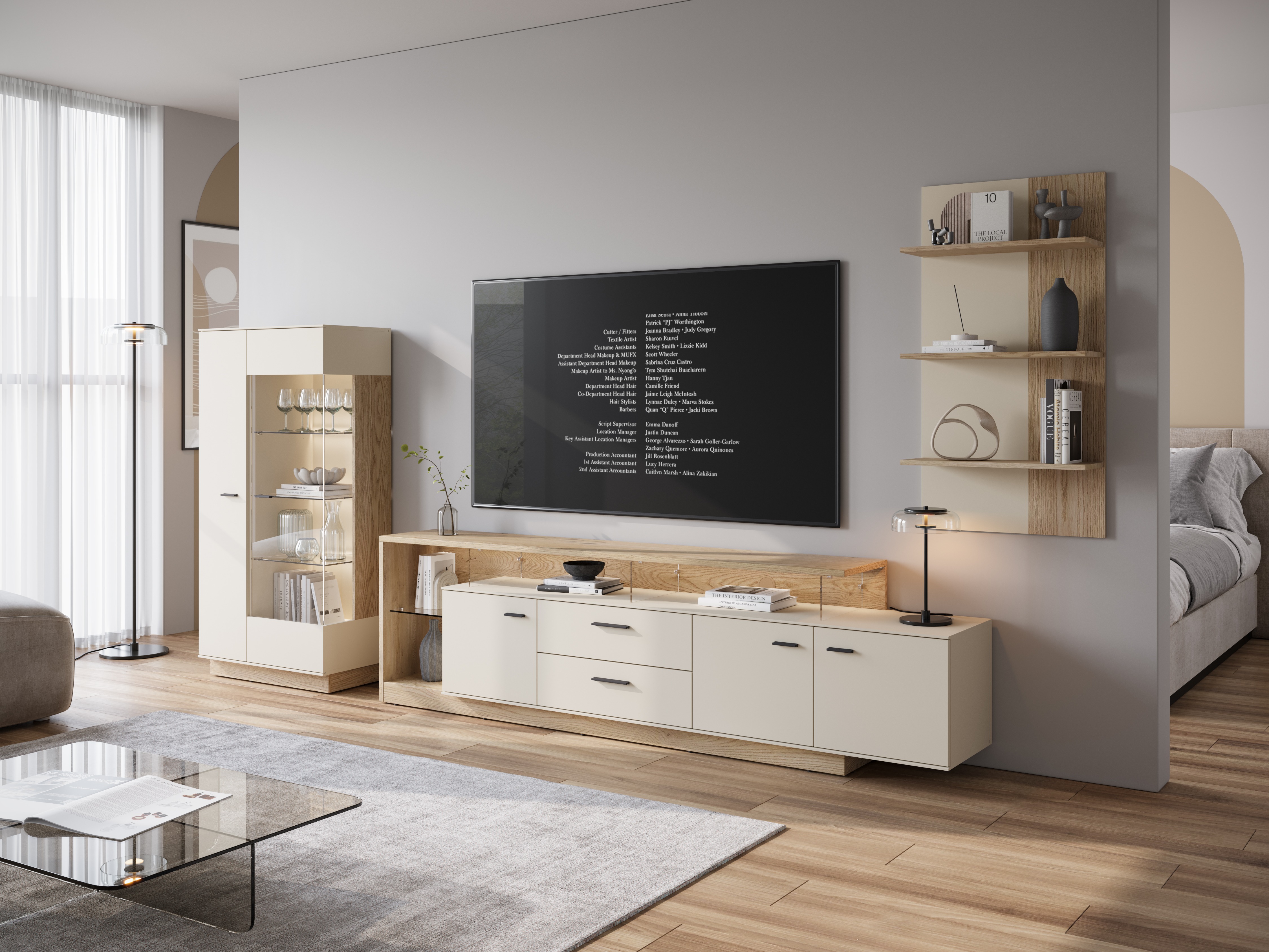Polica Ontario 150 (Sonoma hrast + Kašmir)