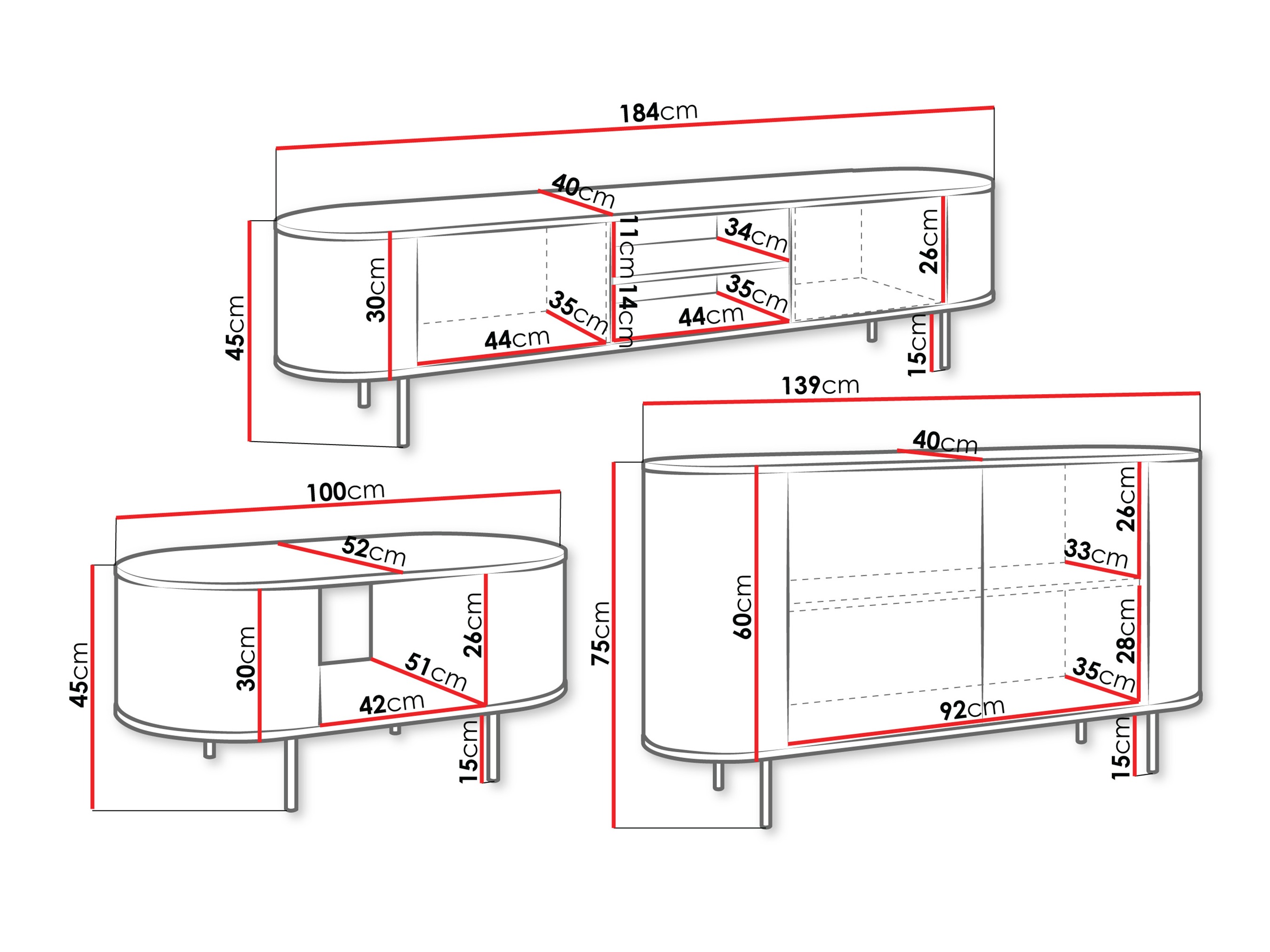 Set za dnevnu sobu Comfivo Livtena 105 (Beli mermer + Zlatna)