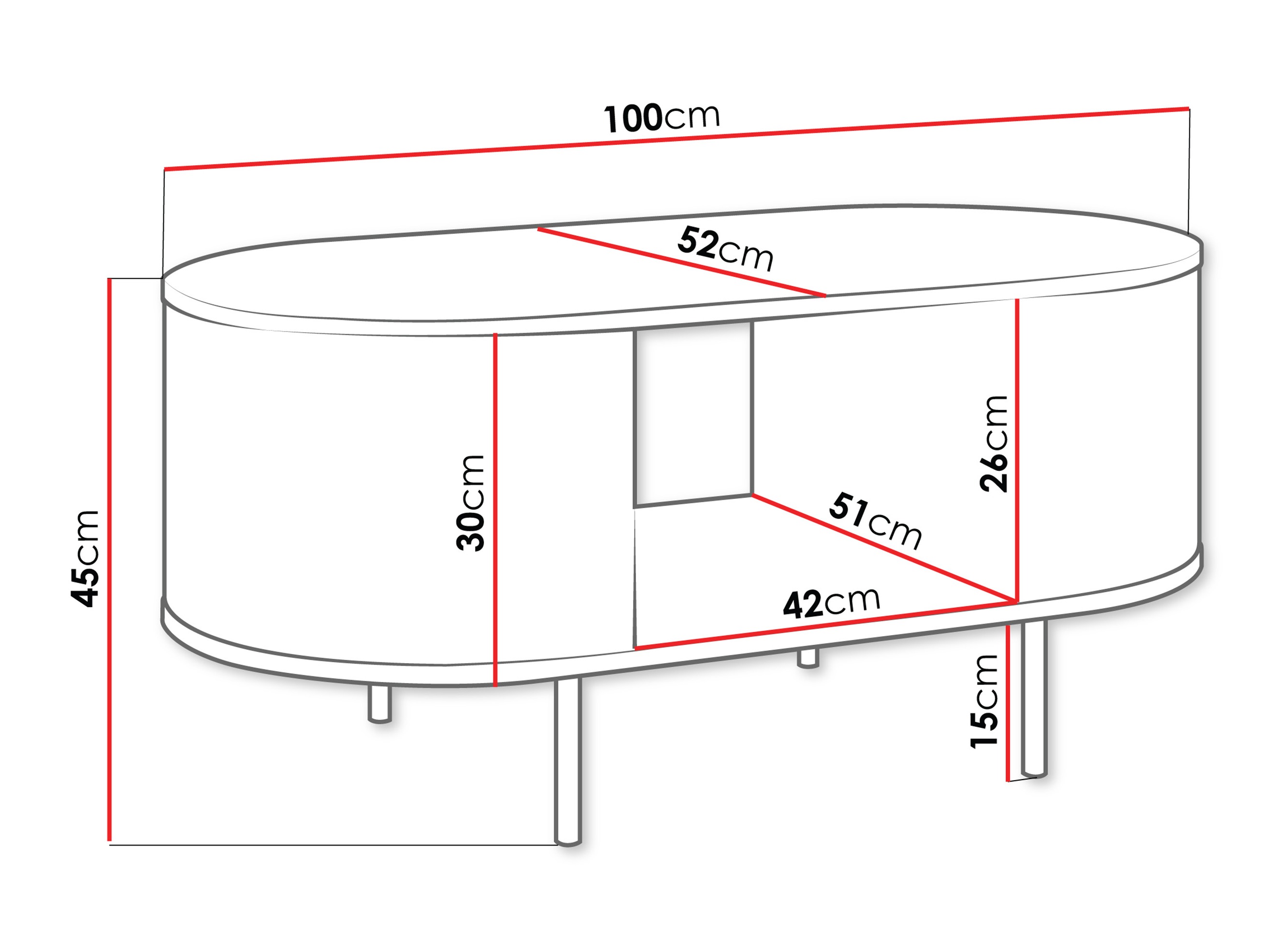 Stočić za kafu Comfivo Livtena (Crni mermer + Crno)