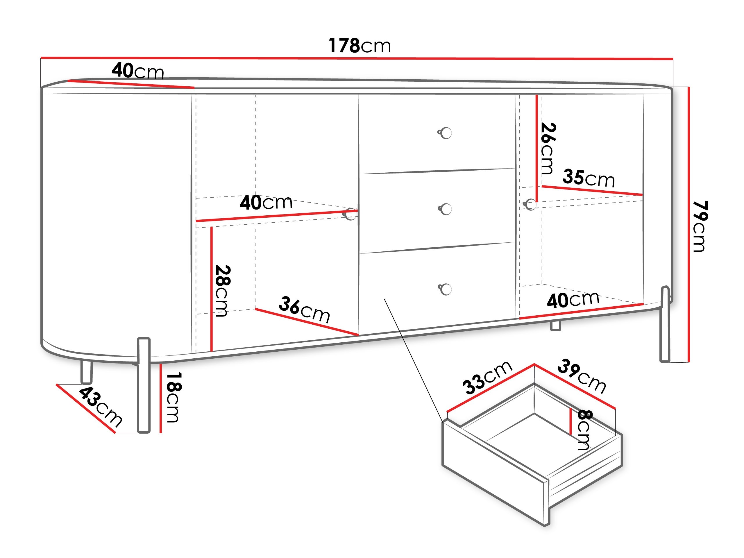 Komoda Comfivo Mirsoni 101