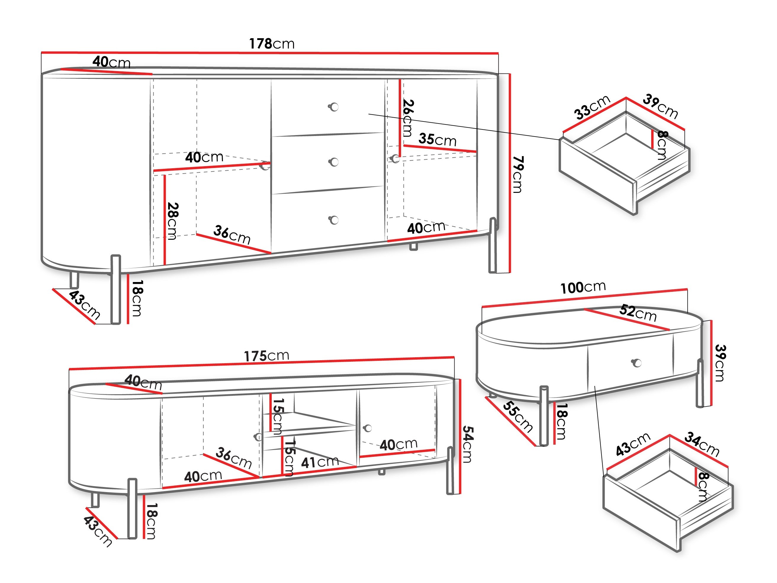 Set za dnevnu sobu Comfivo Mirsoni I