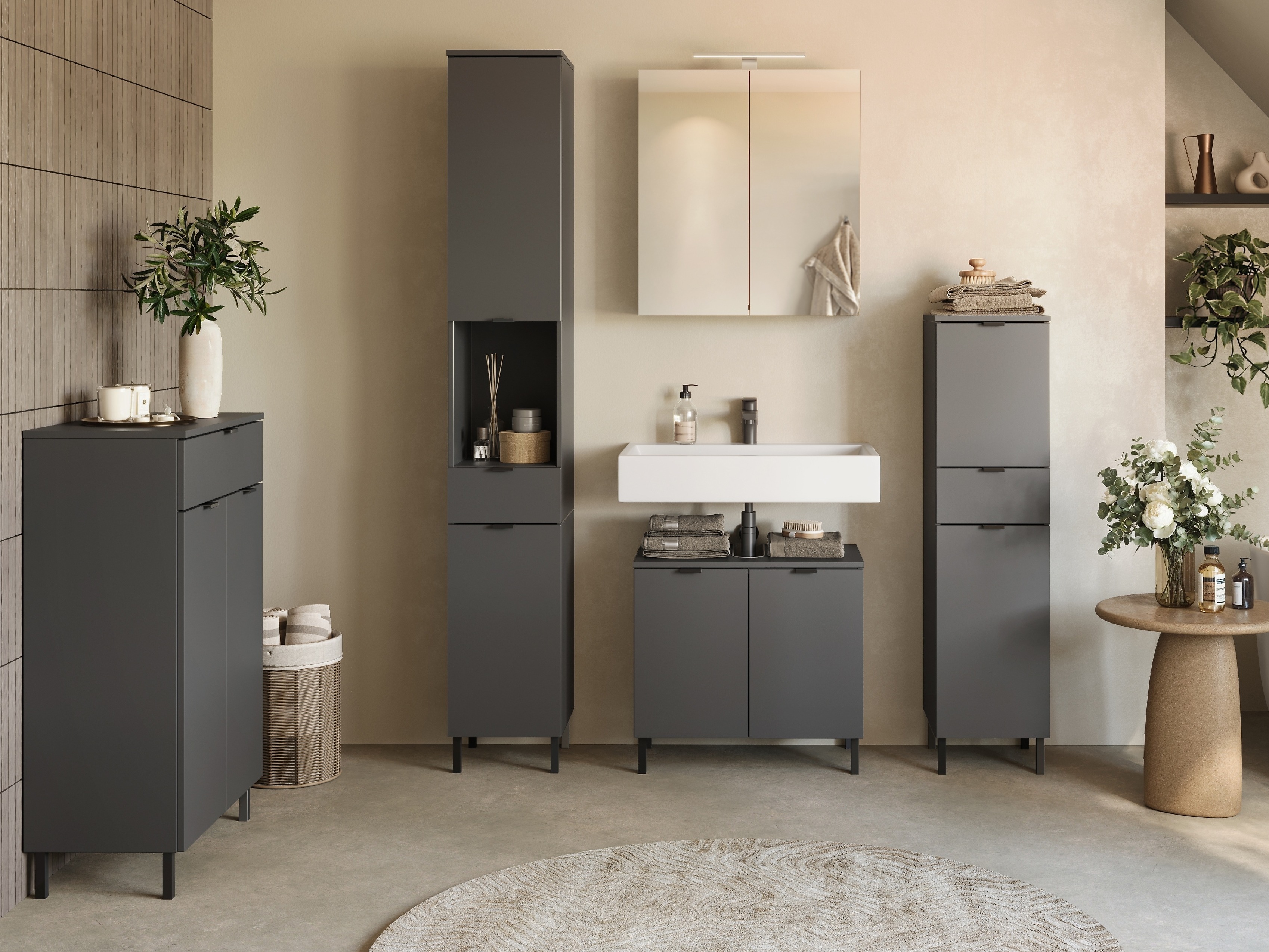 Ormarić za kupatilo Felfere 101 (Antricit (ugalj))