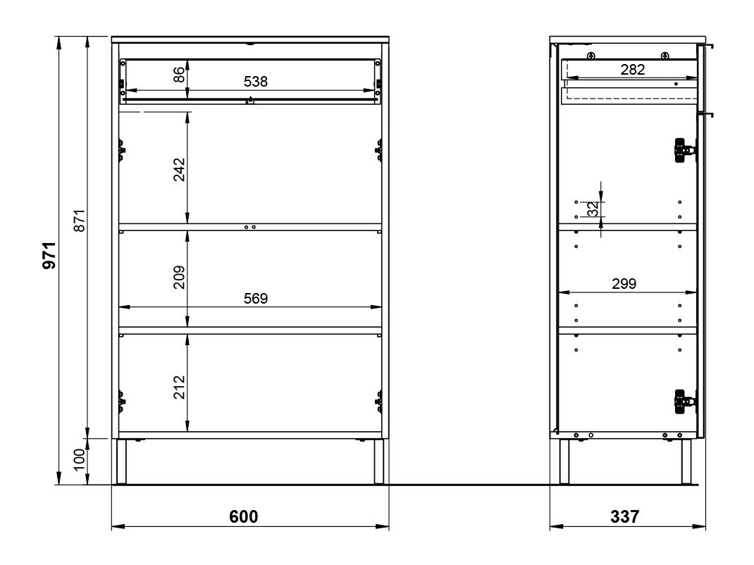 Ormarić za kupatilo Felfere 101 (Kašmir)
