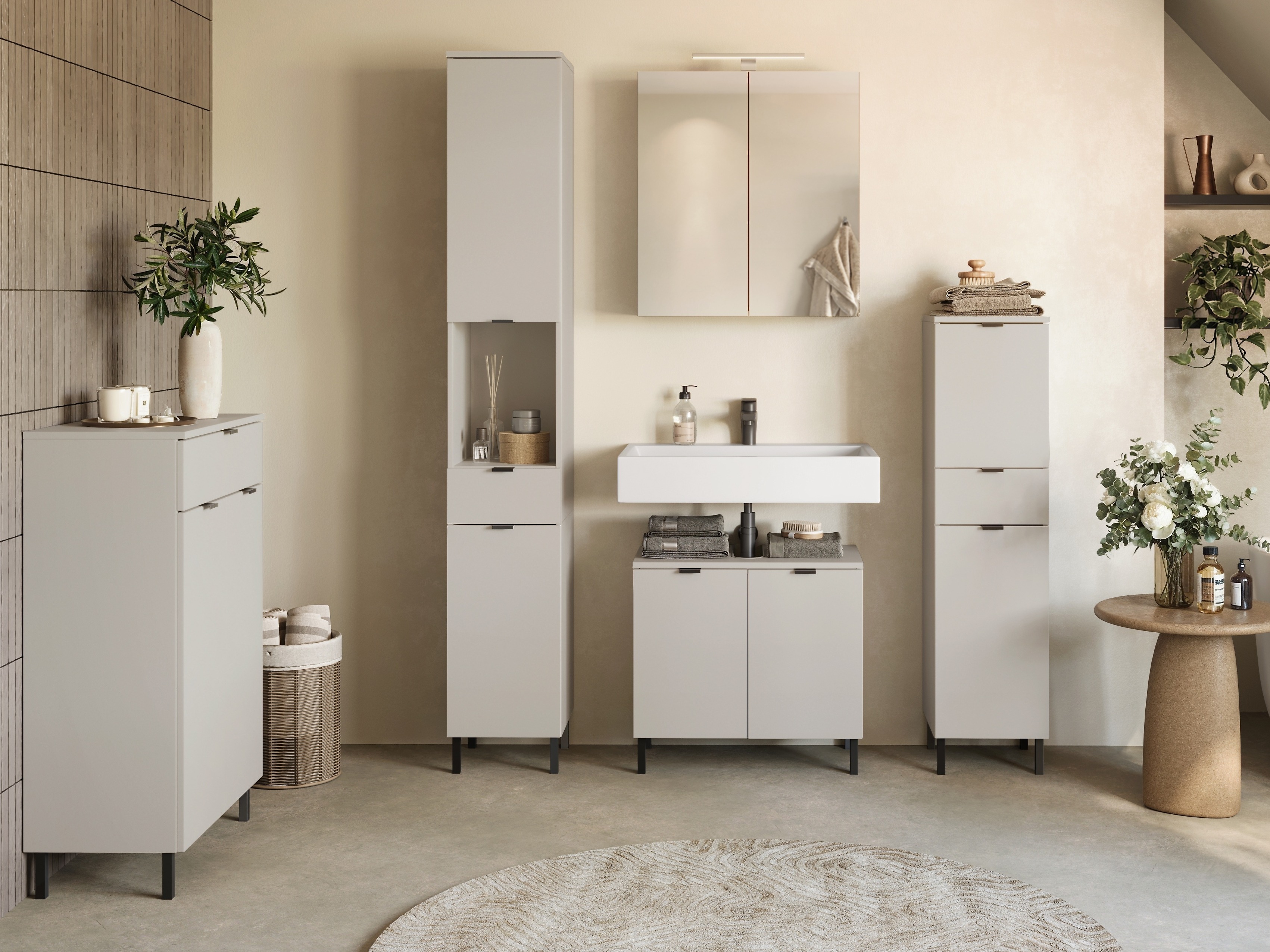 Samostojeći kupatilski ormarić za umivaonik Felfere 100 (Kašmir)