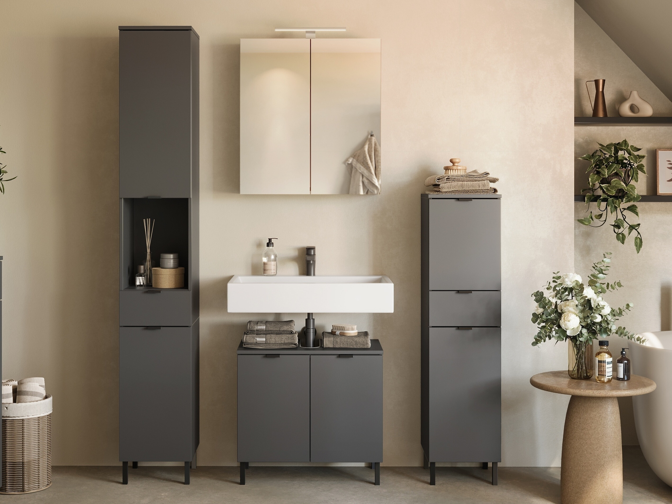 Set za kupatilo Felfere 108 (Antracit)