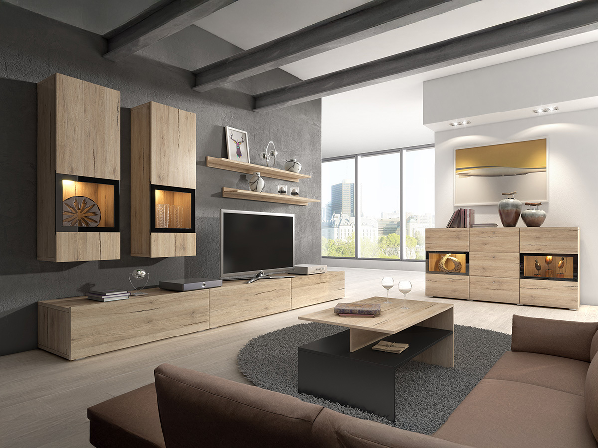 Set za dnevnu sobu Serodeu 100 (Hrast San Remo)