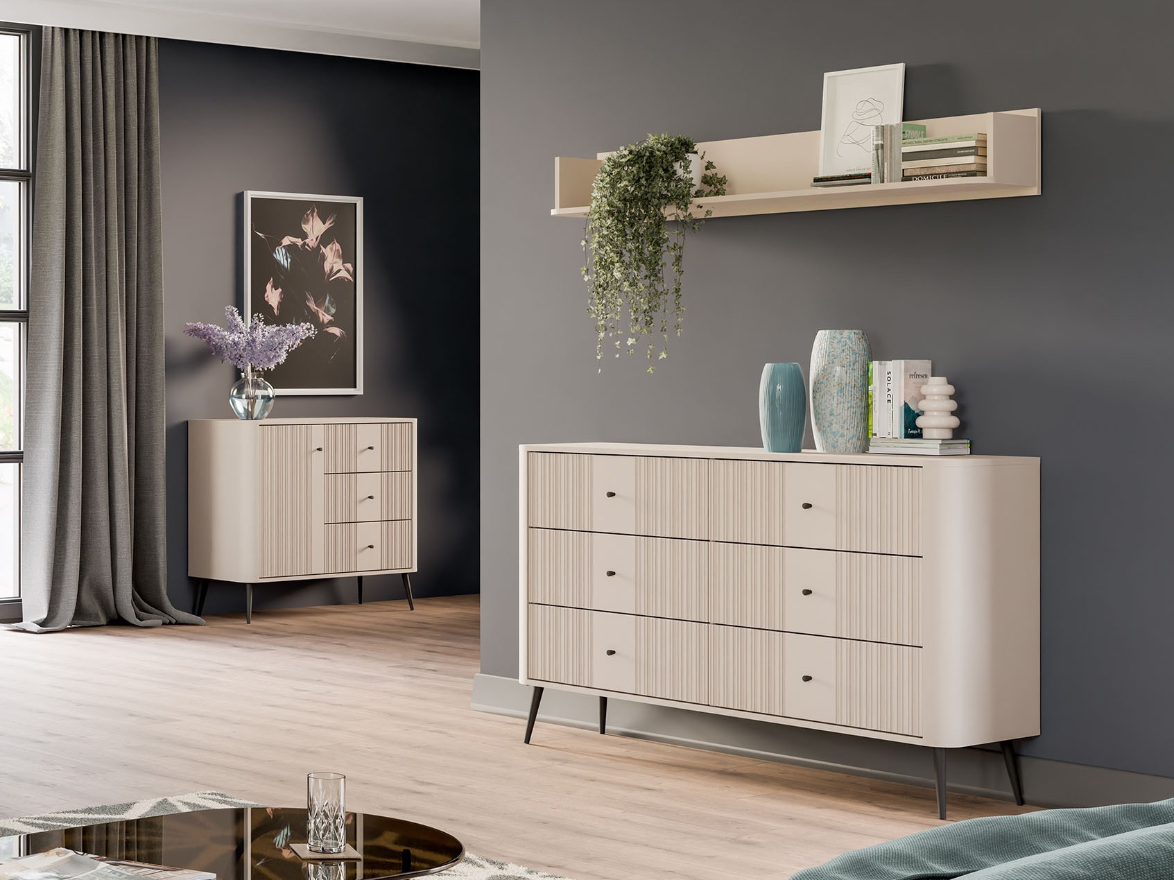 Zidna polica Levliva 112