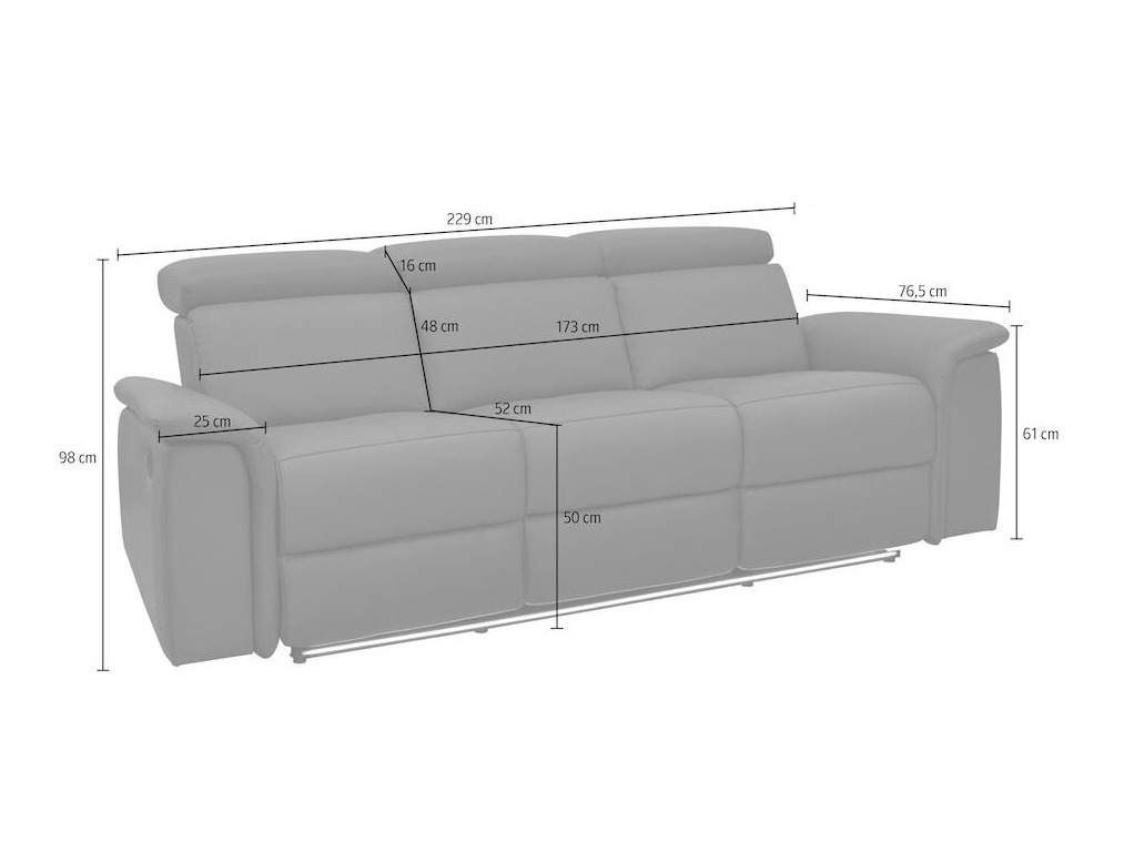 Relaks sofa Beldalo 102 (Crno)