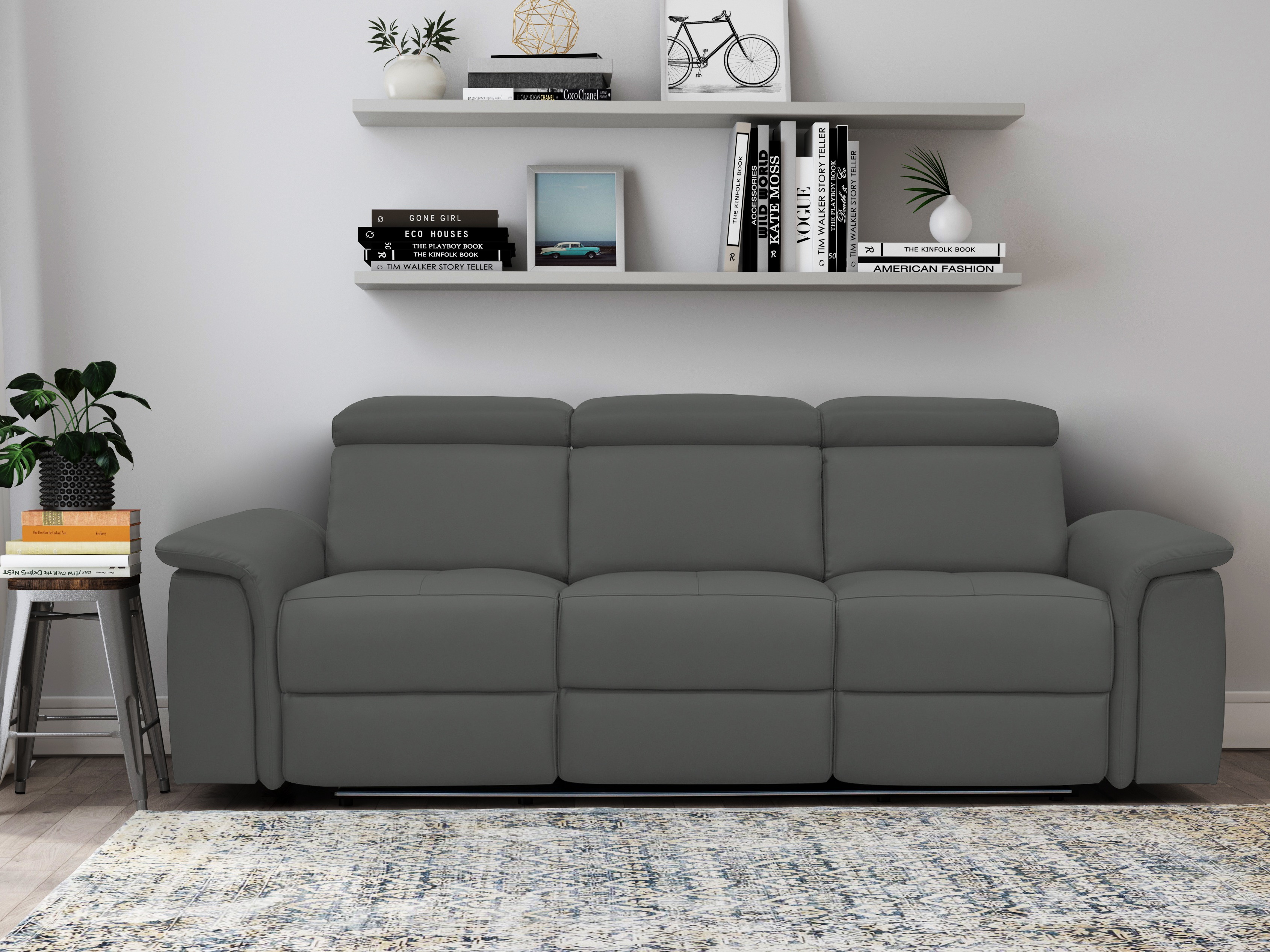 Relaks sofa Denton 1484 (Sivo)