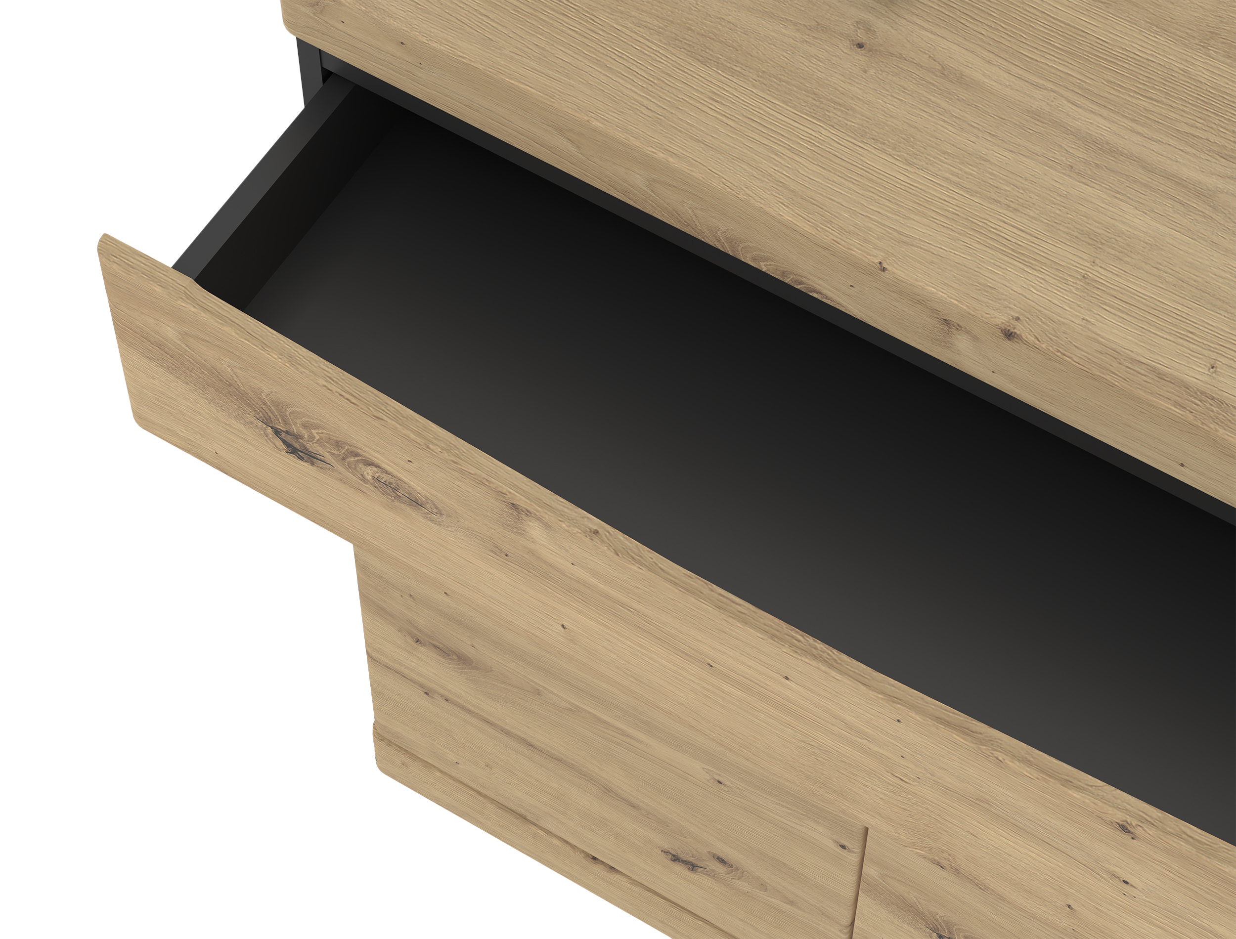 Komoda Venlori 115 (Artisan hrast + Antracit)