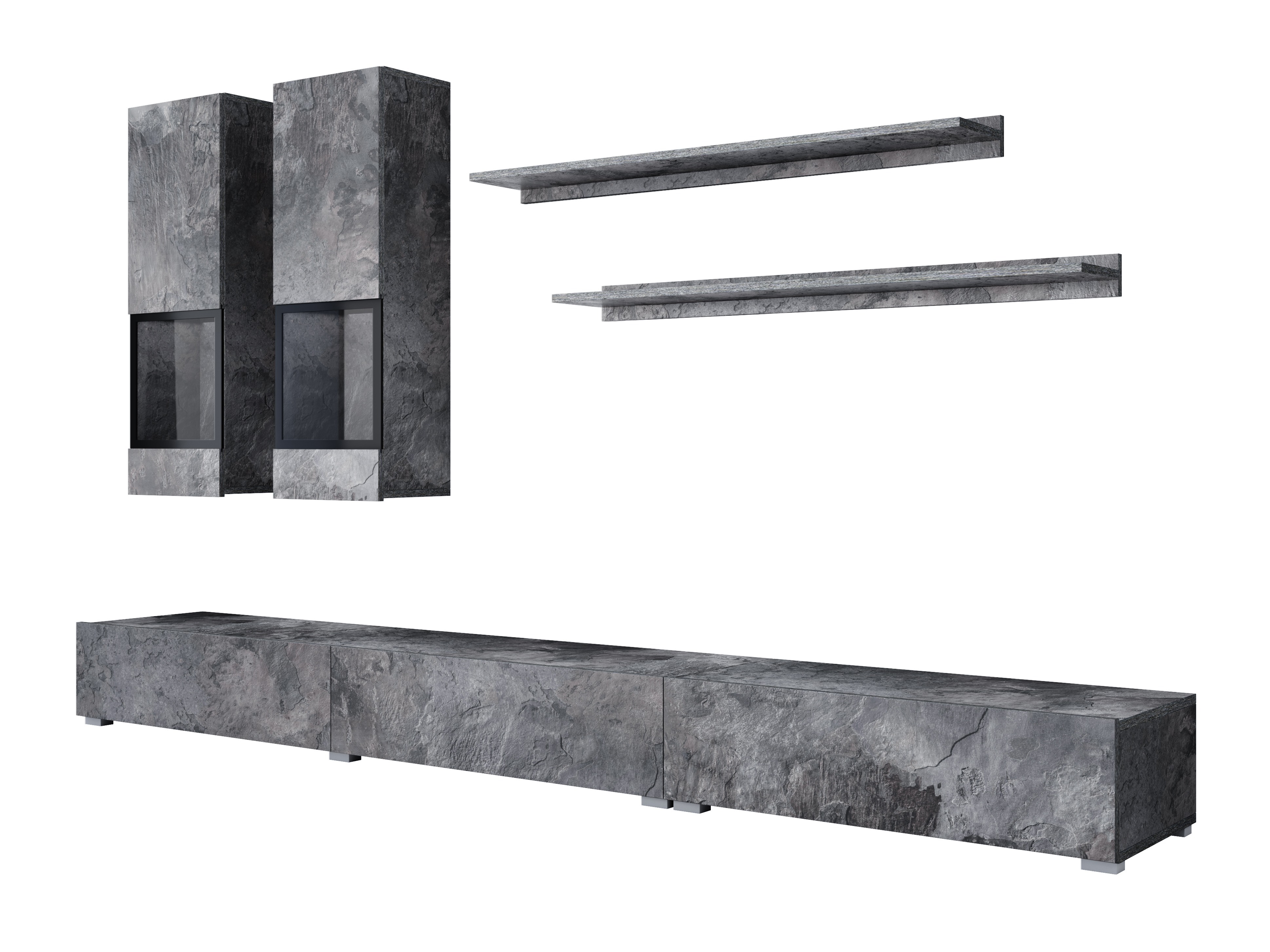 Set za dnevnu sobu Serodeu 100 (Tamni beton)