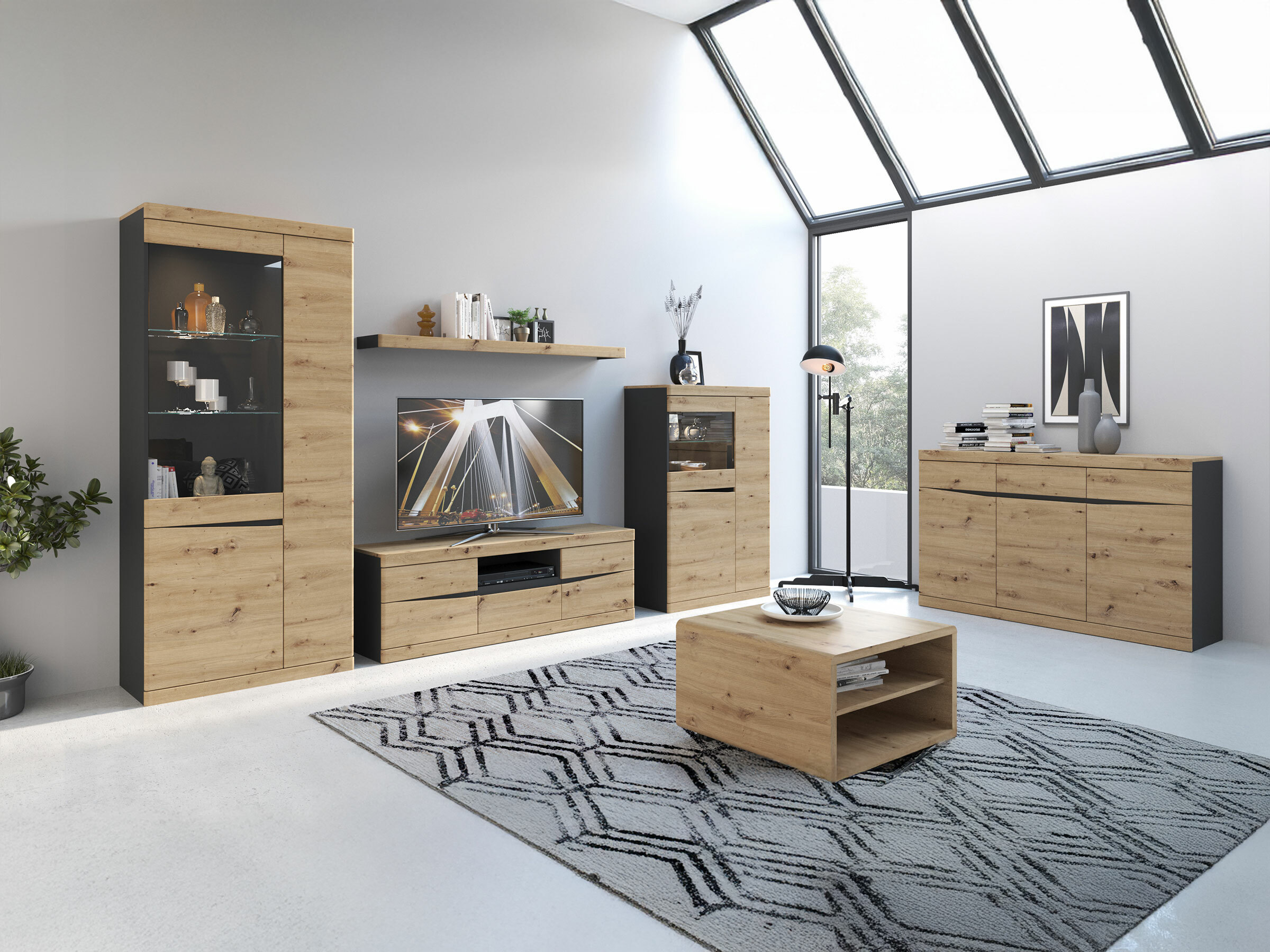 Stočić za kafu Venlori 114 (Artisan hrast)