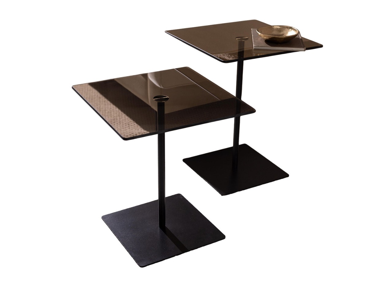 Set pomoćnih stočića Kailua 2639 (Crno + Smeđa)