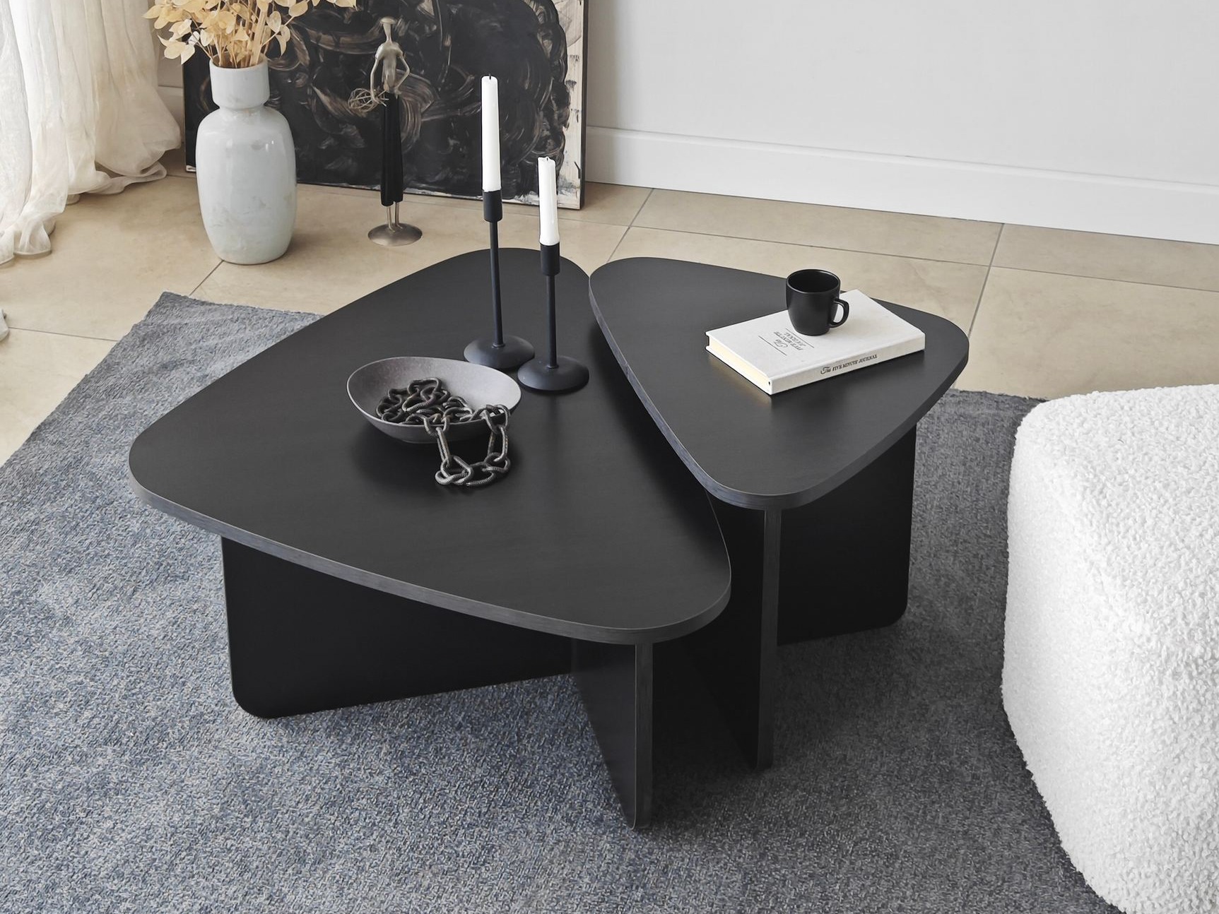Set stočića za kafu Kailua 2638 (Crno)