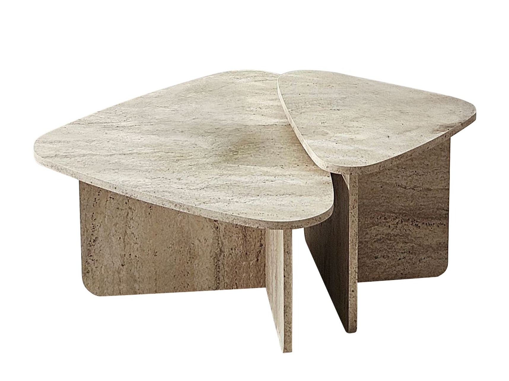 Set stočića za kafu Kailua 2638 (Svetli travertin)