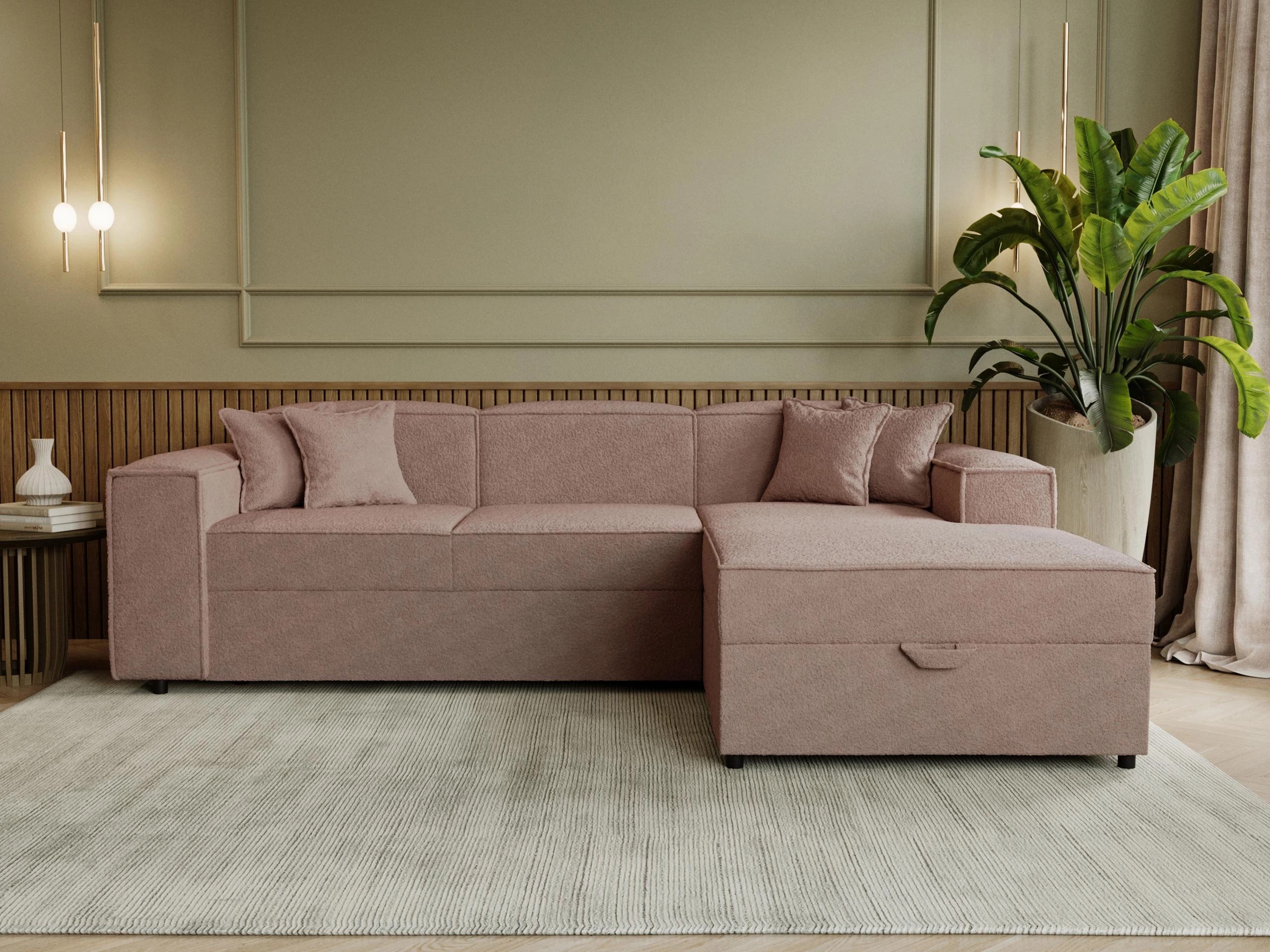 Ugaona sofa Clovis 116 (Coral 45)
