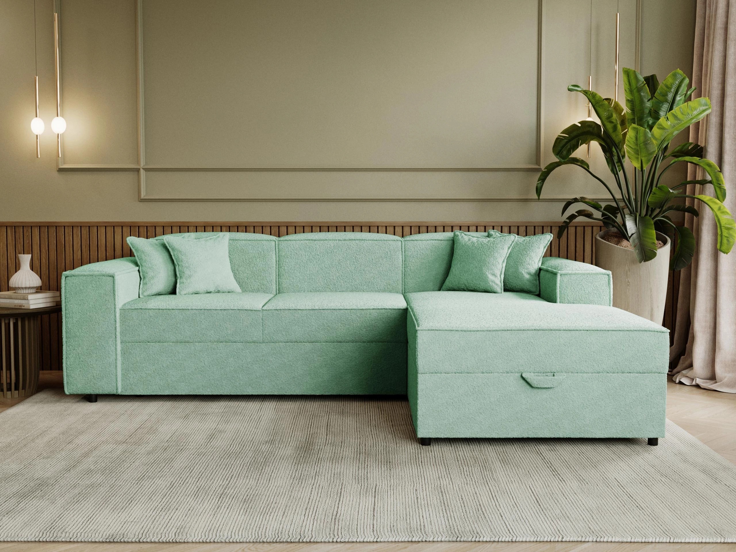 Ugaona sofa Clovis 116 (Coral 55)