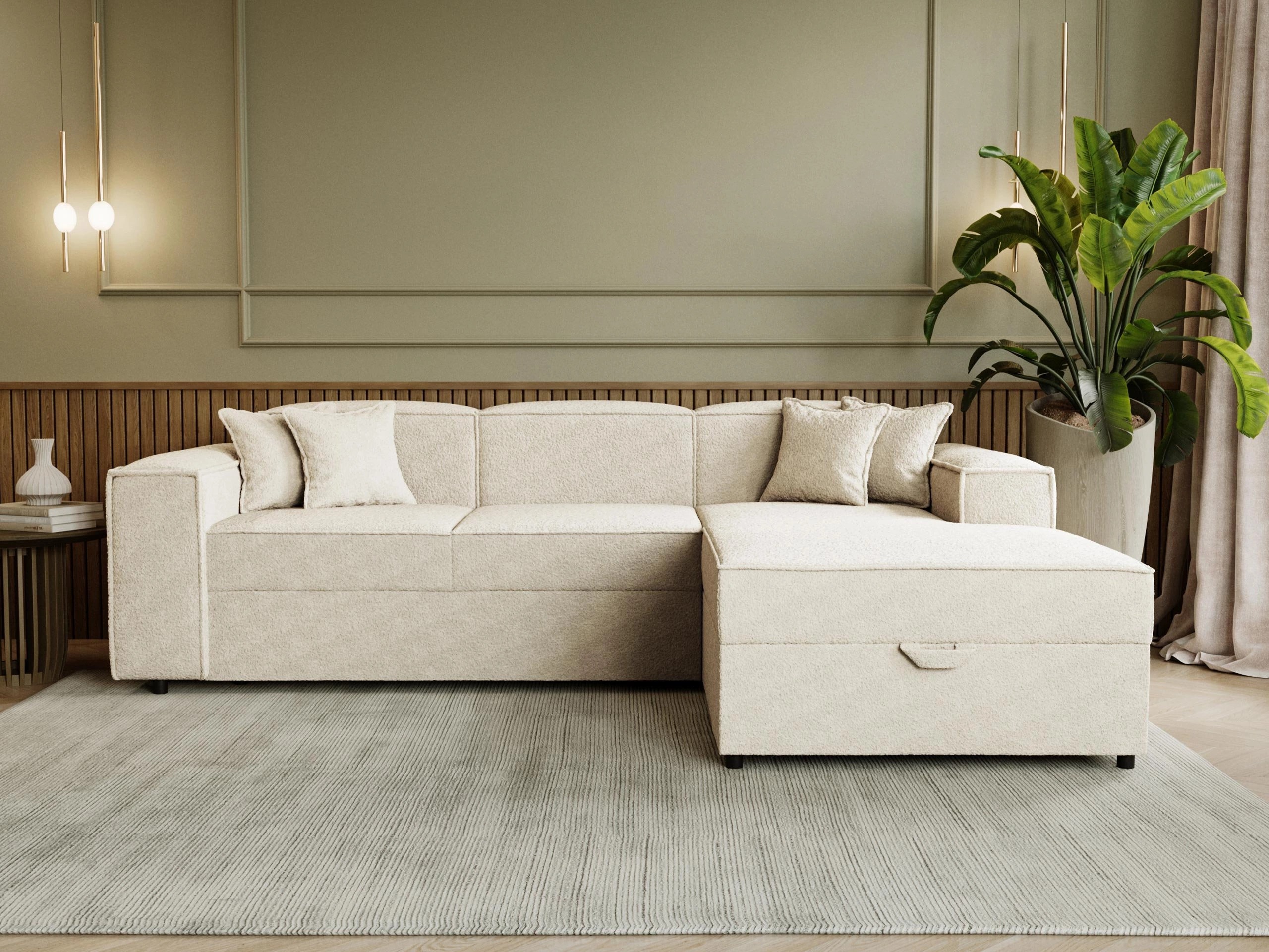 Ugaona sofa Clovis 116 (Coral 65)