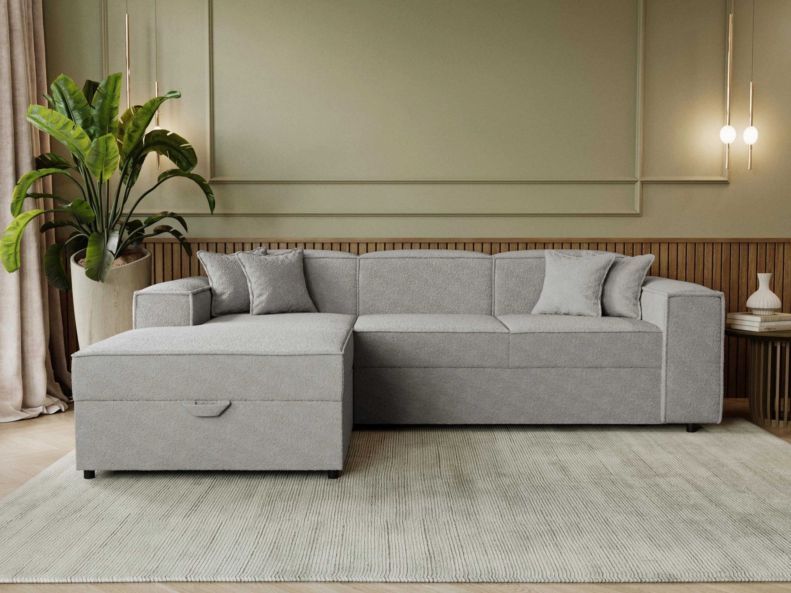 Ugaona sofa Clovis 116 (Coral 75)