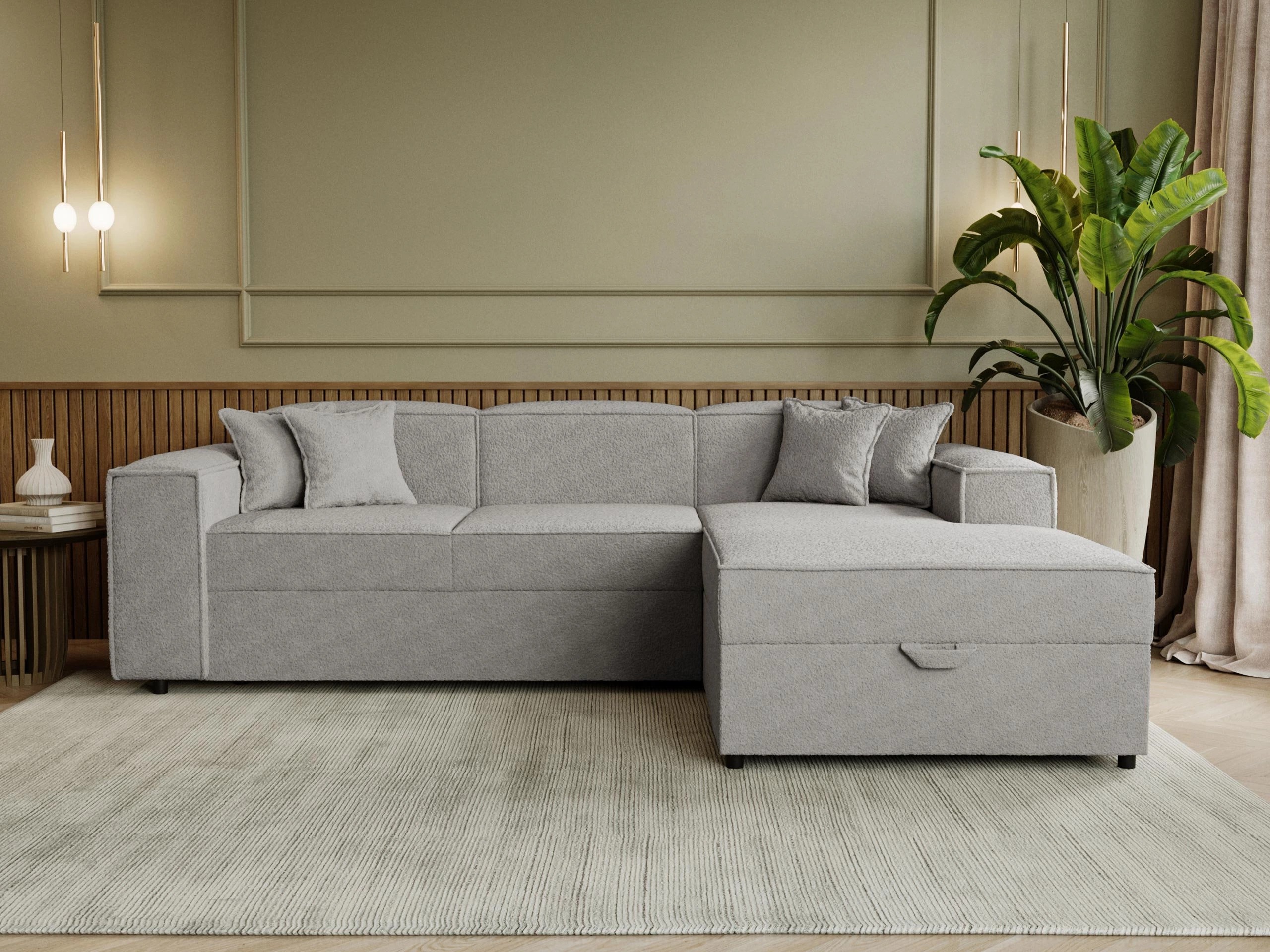 Ugaona sofa Clovis 116 (Coral 75)