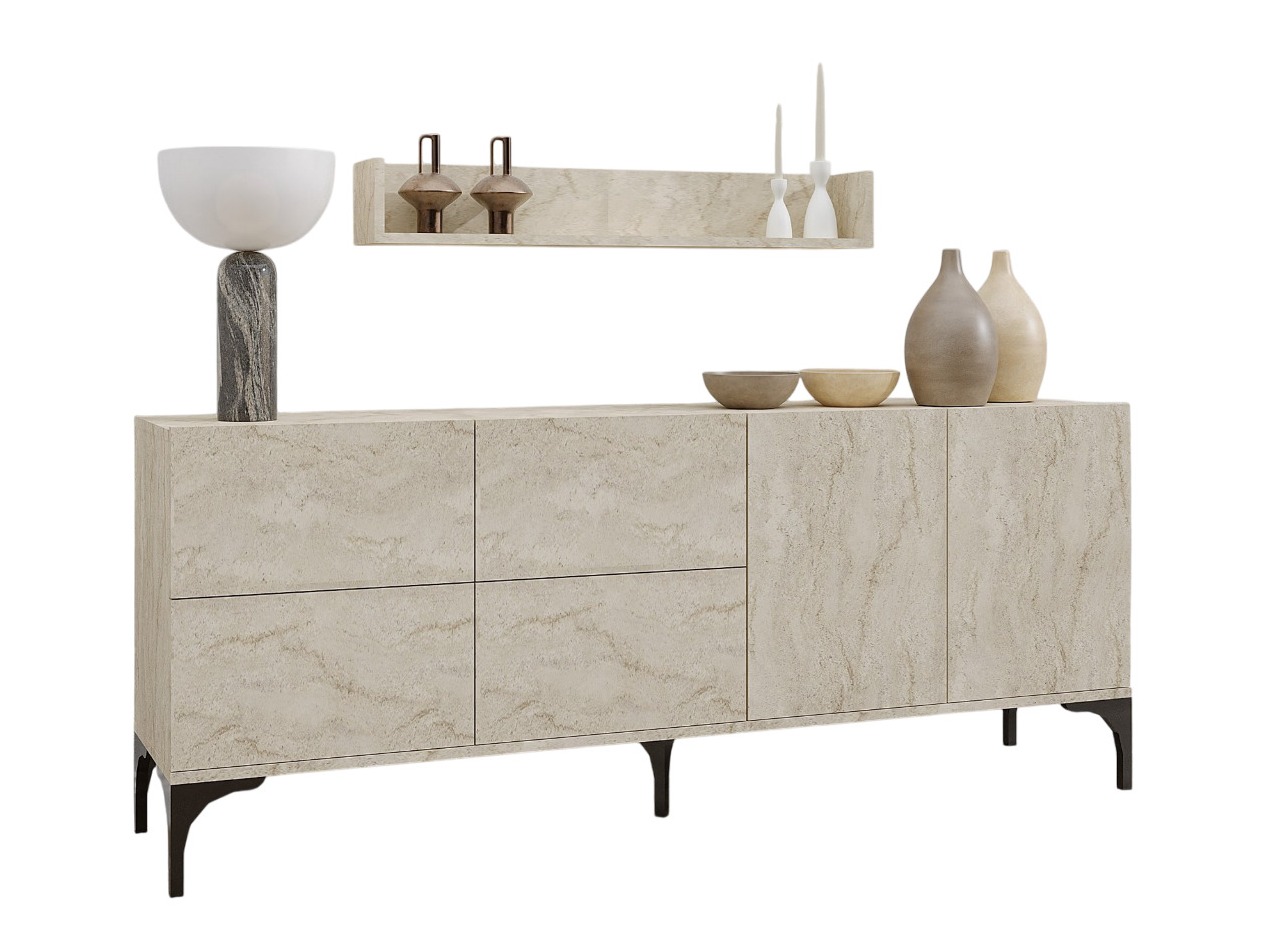 Ormarić Vestesu 140 (Svetlo Travertine)