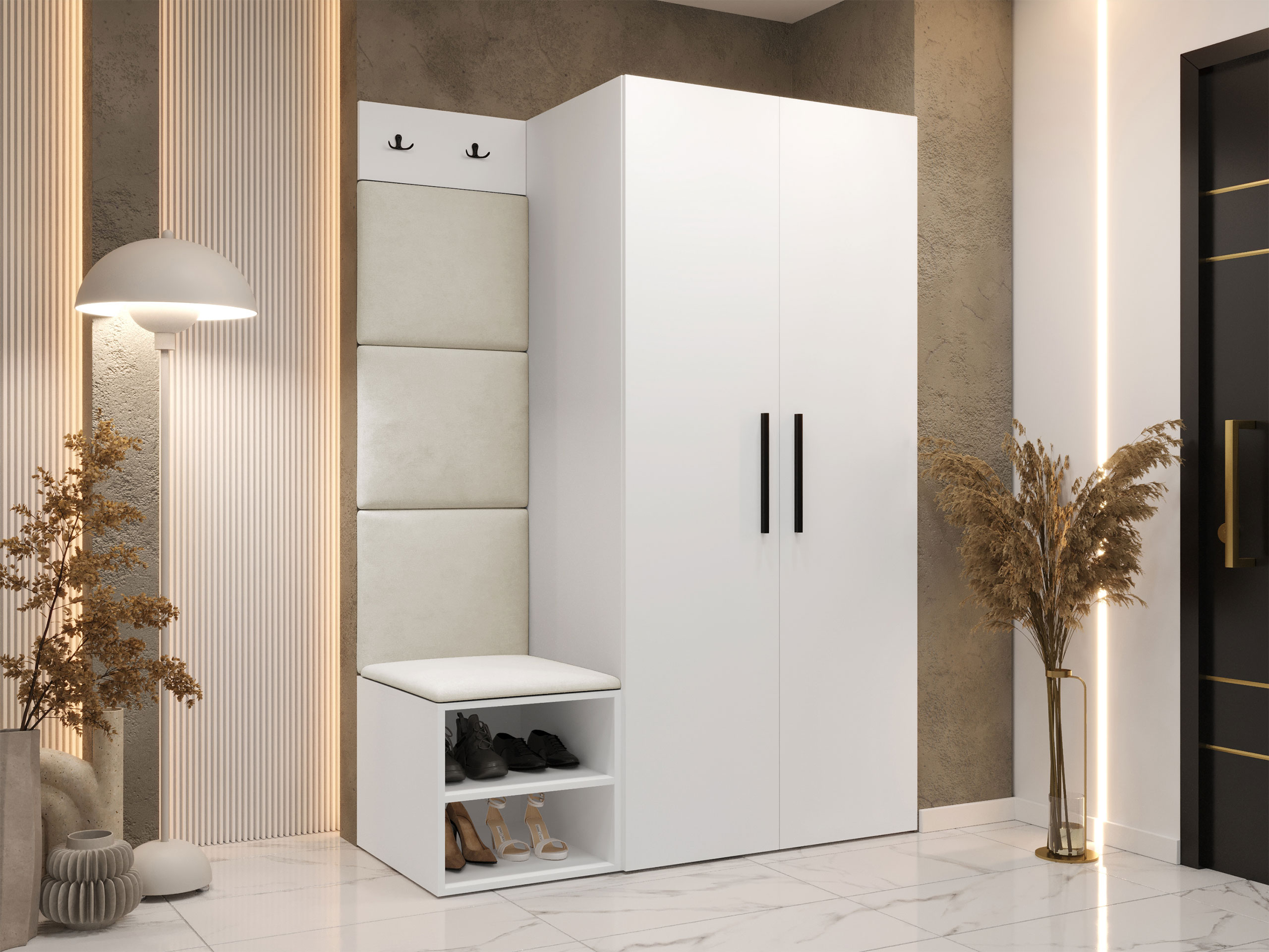 Set za hodnik Hartford 523 (Belo)