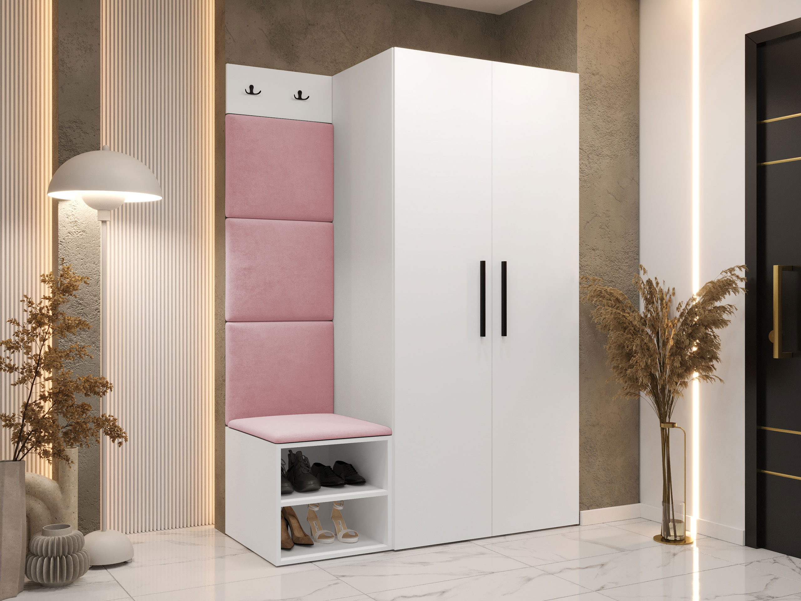 Set za hodnik Hartford 523 (Belo)