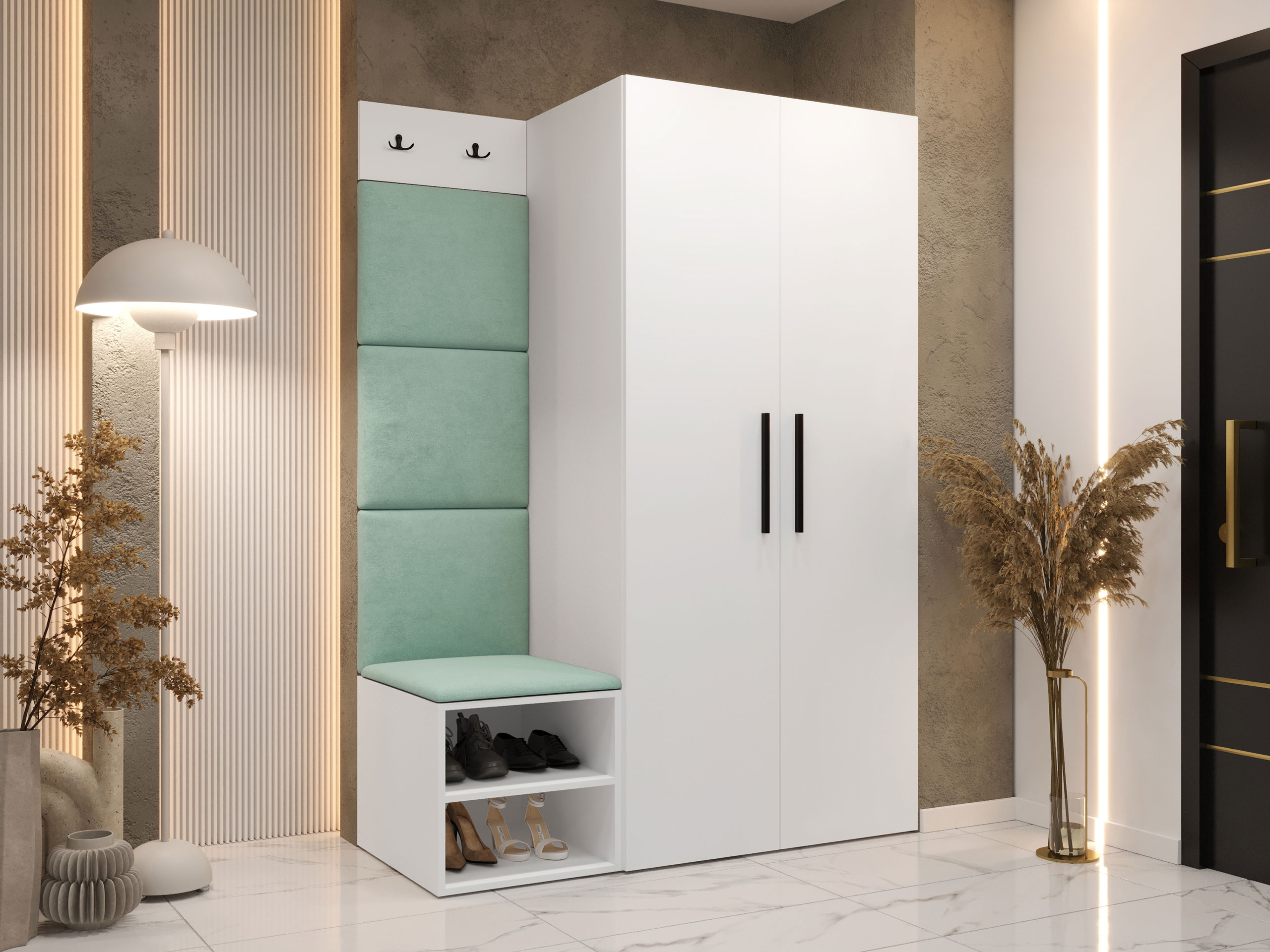 Set za hodnik Hartford 523 (Belo)