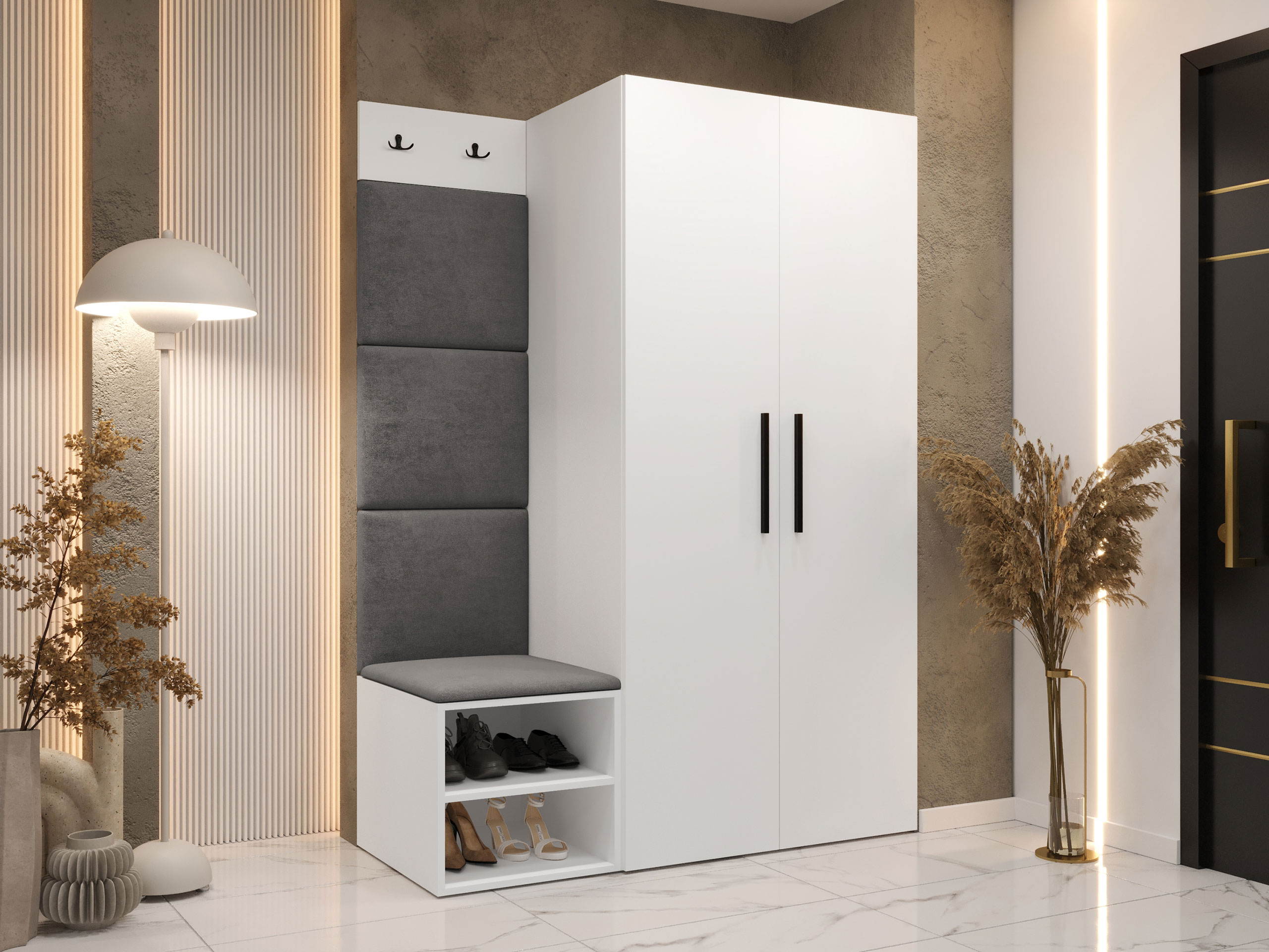 Set za hodnik Hartford 523 (Belo)