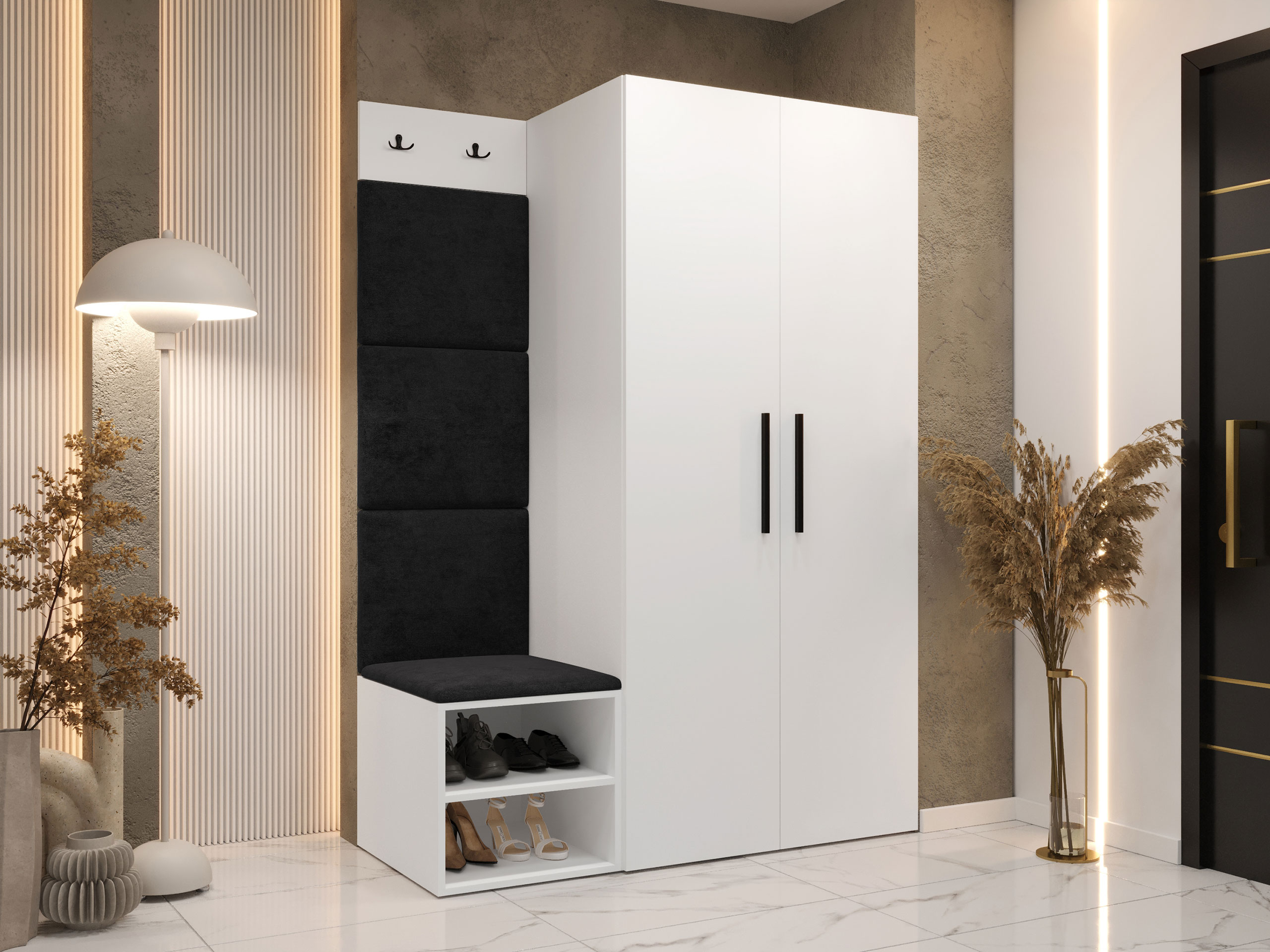 Set za hodnik Hartford 523 (Belo)