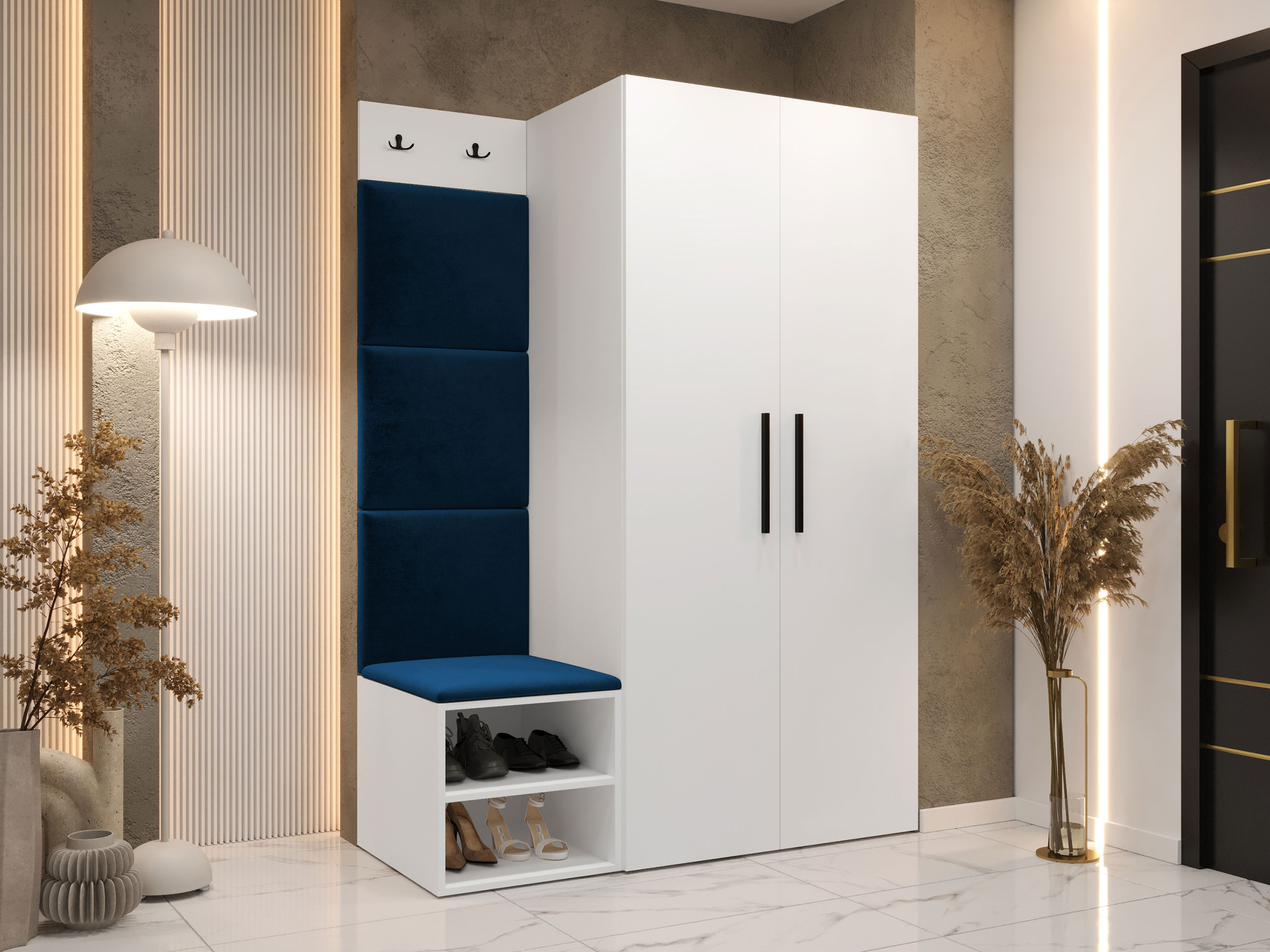 Set za hodnik Hartford 523 (Belo)