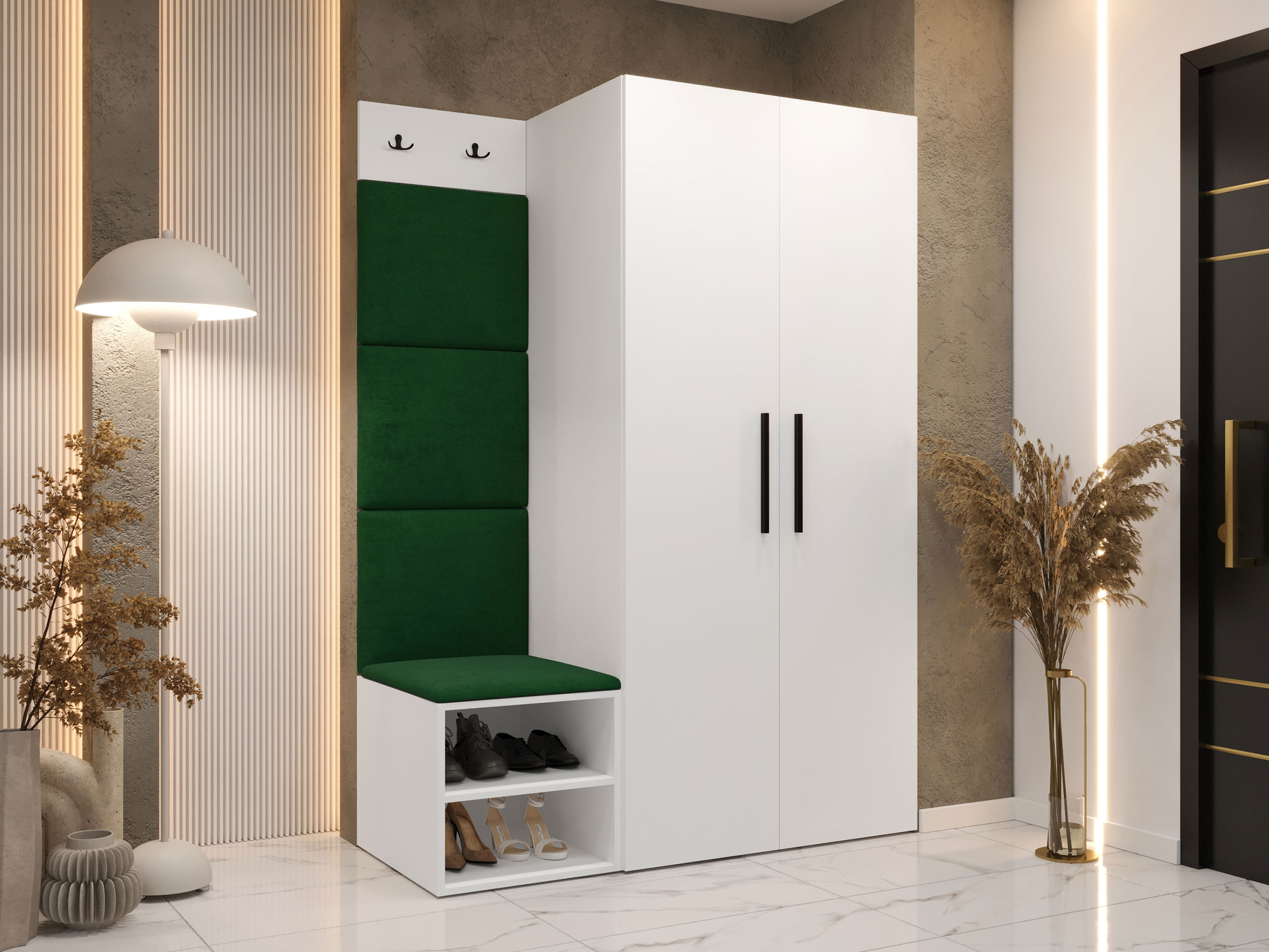 Set za hodnik Hartford 523 (Belo)