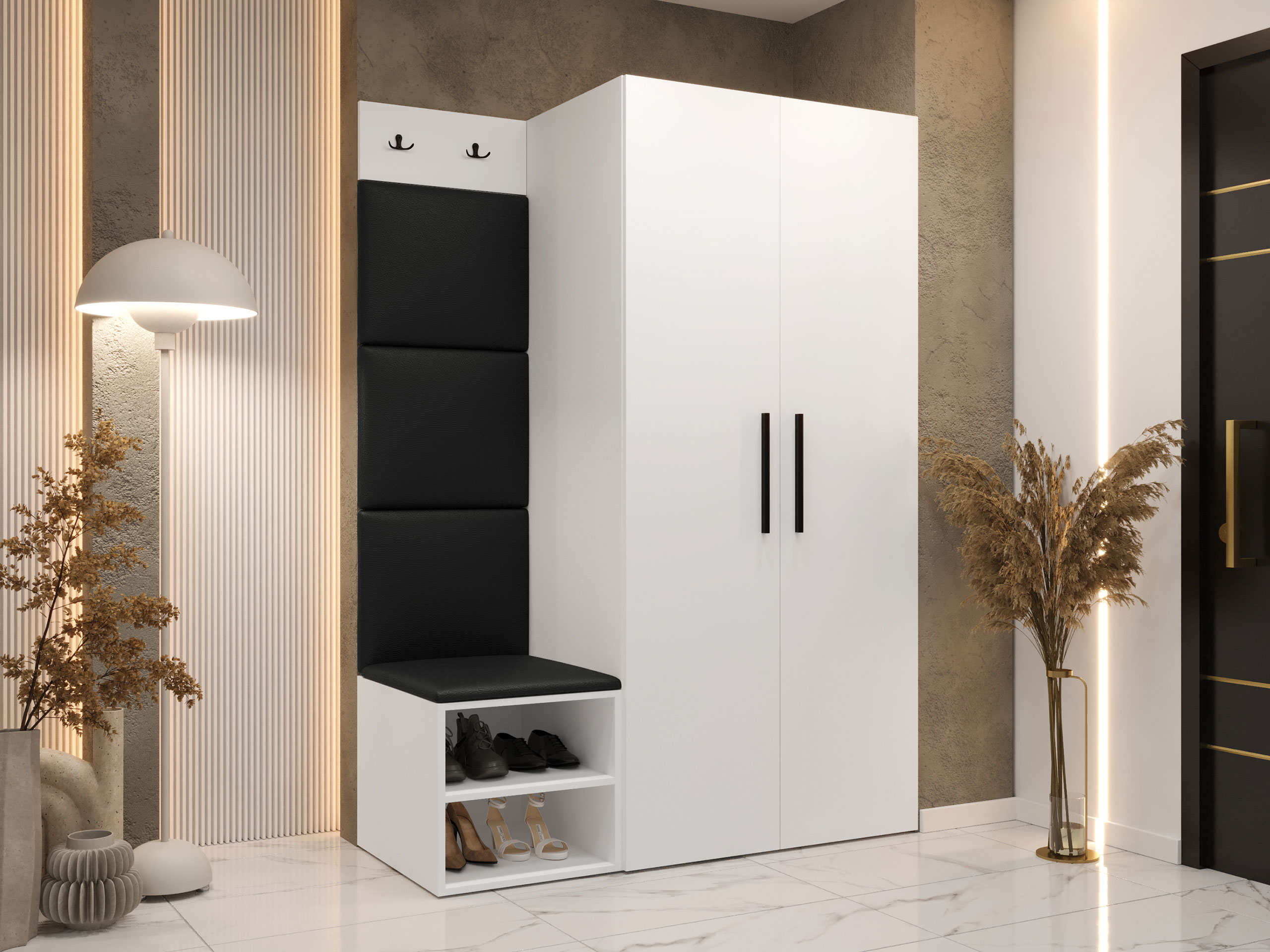 Set za hodnik Hartford 523 (Belo)