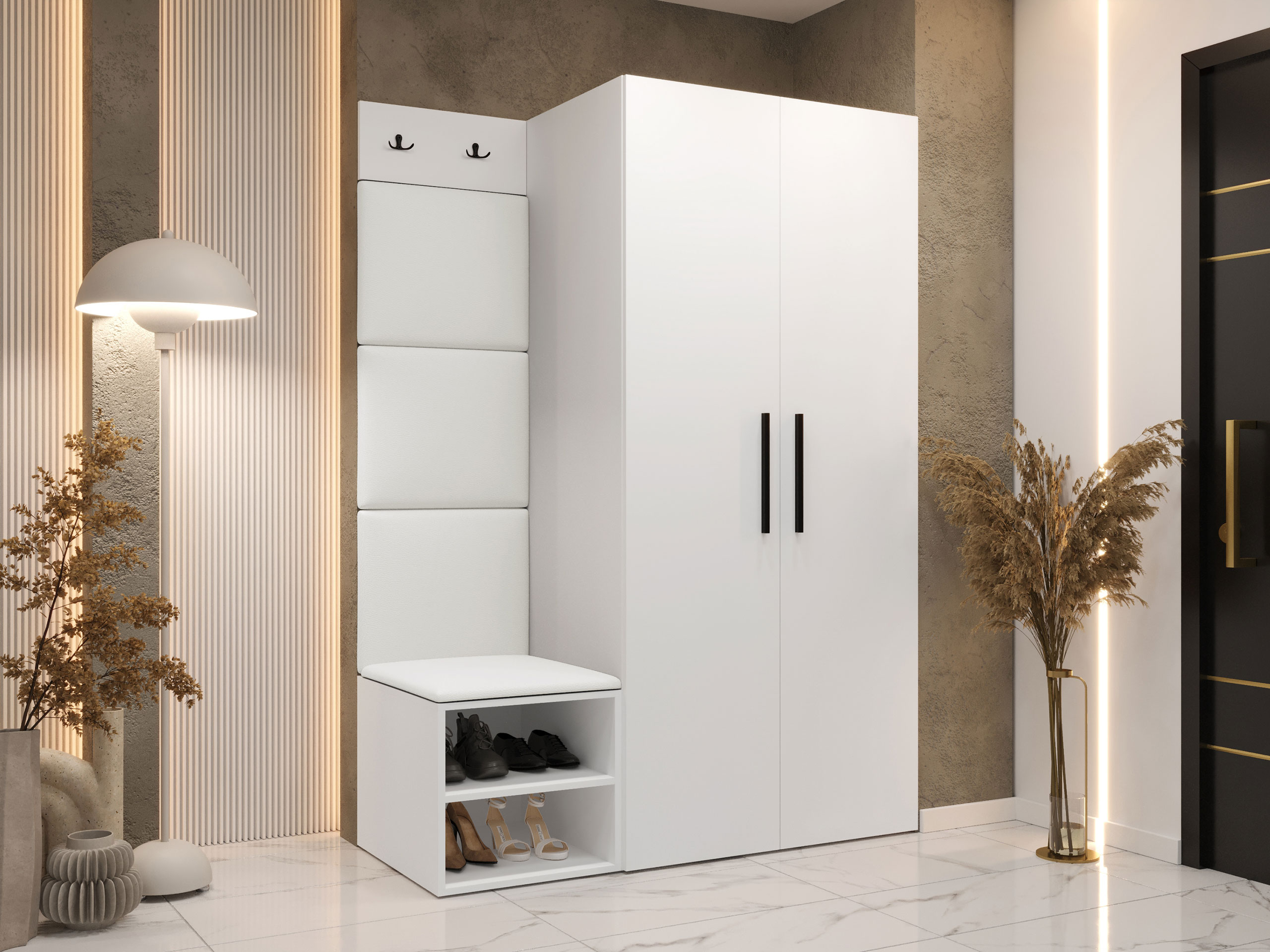 Set za hodnik Hartford 523 (Belo)