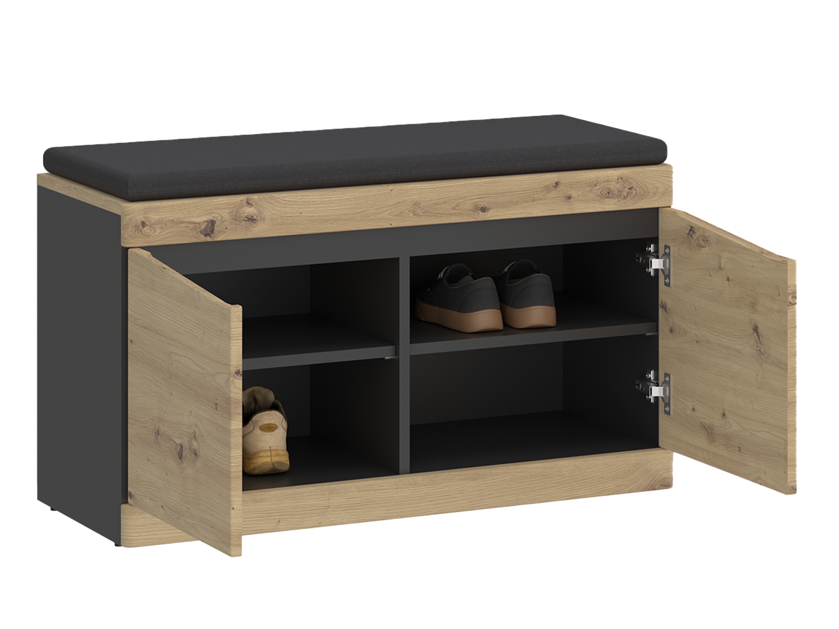 Set za hodnik Venlori 119 (Zanatski hrast + Antricit (ugalj))