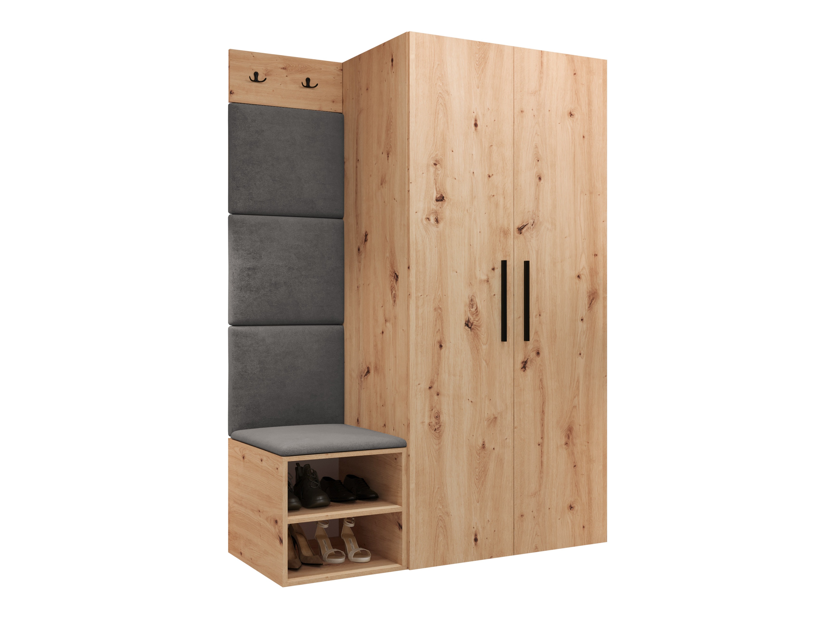 Set za hodnik Hartford 523 (Zanatski hrast)