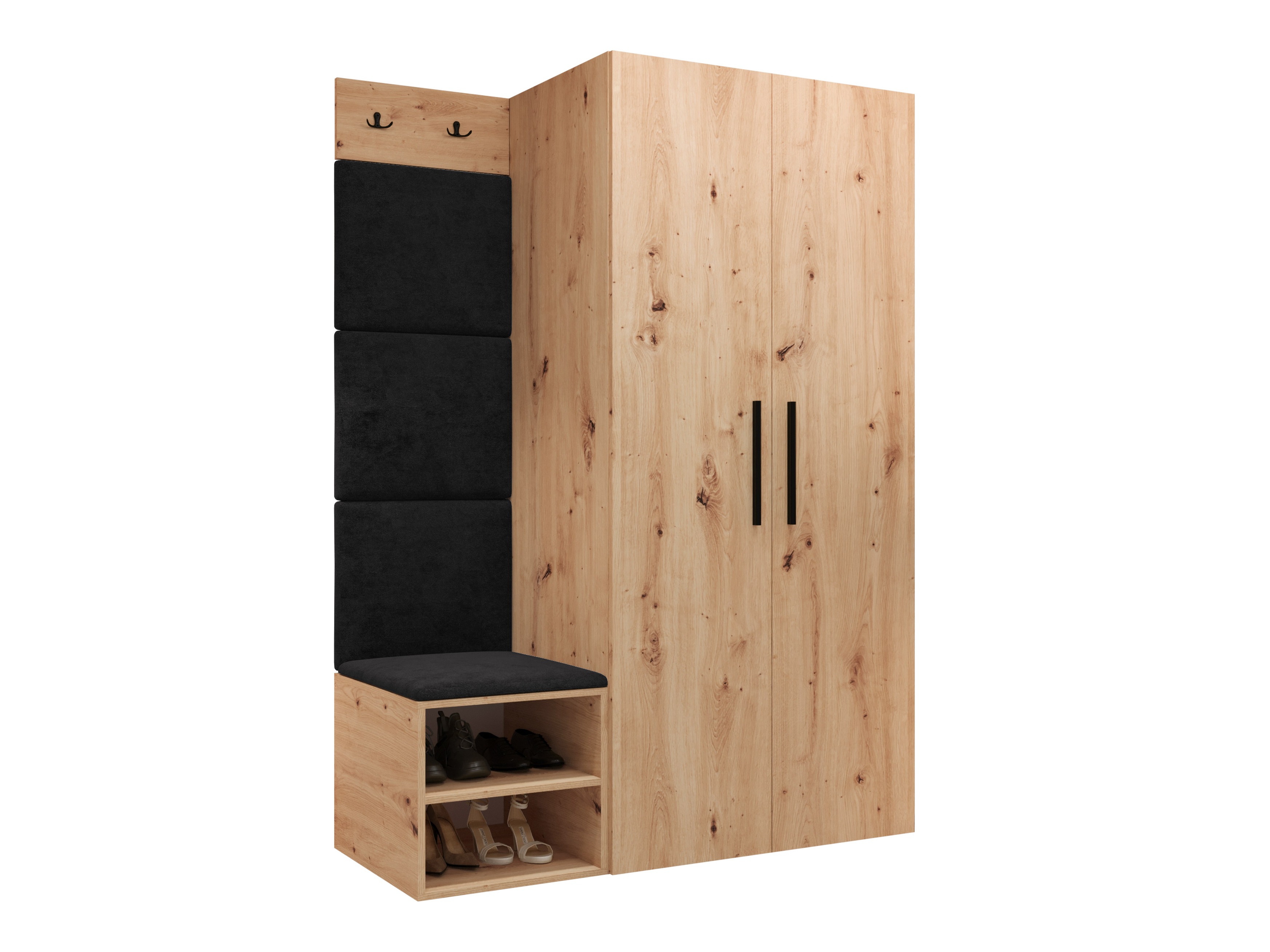 Set za hodnik Hartford 523 (Zanatski hrast)