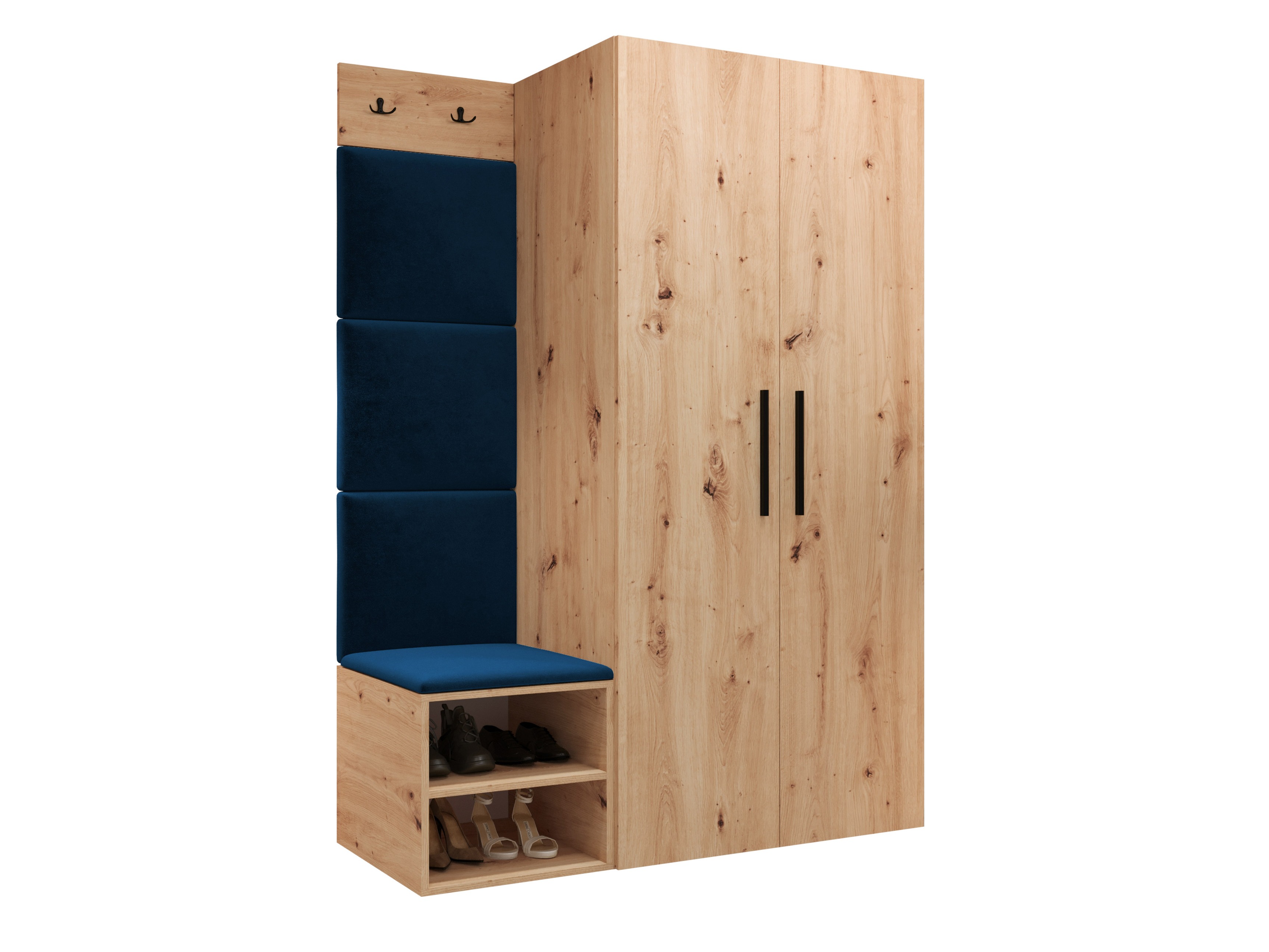 Set za hodnik Hartford 523 (Zanatski hrast)