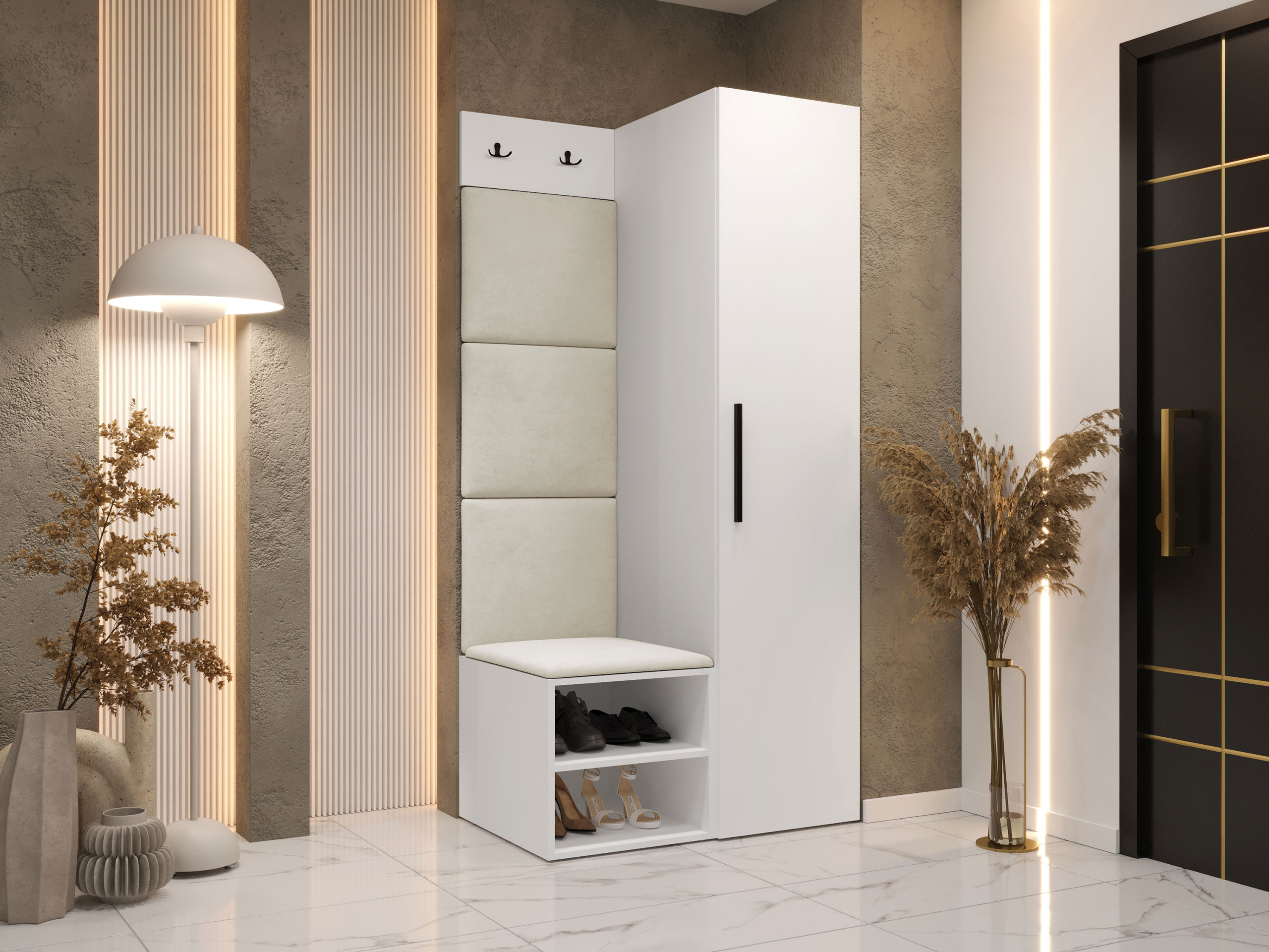 Set za hodnik Hartford 524 (Belo)