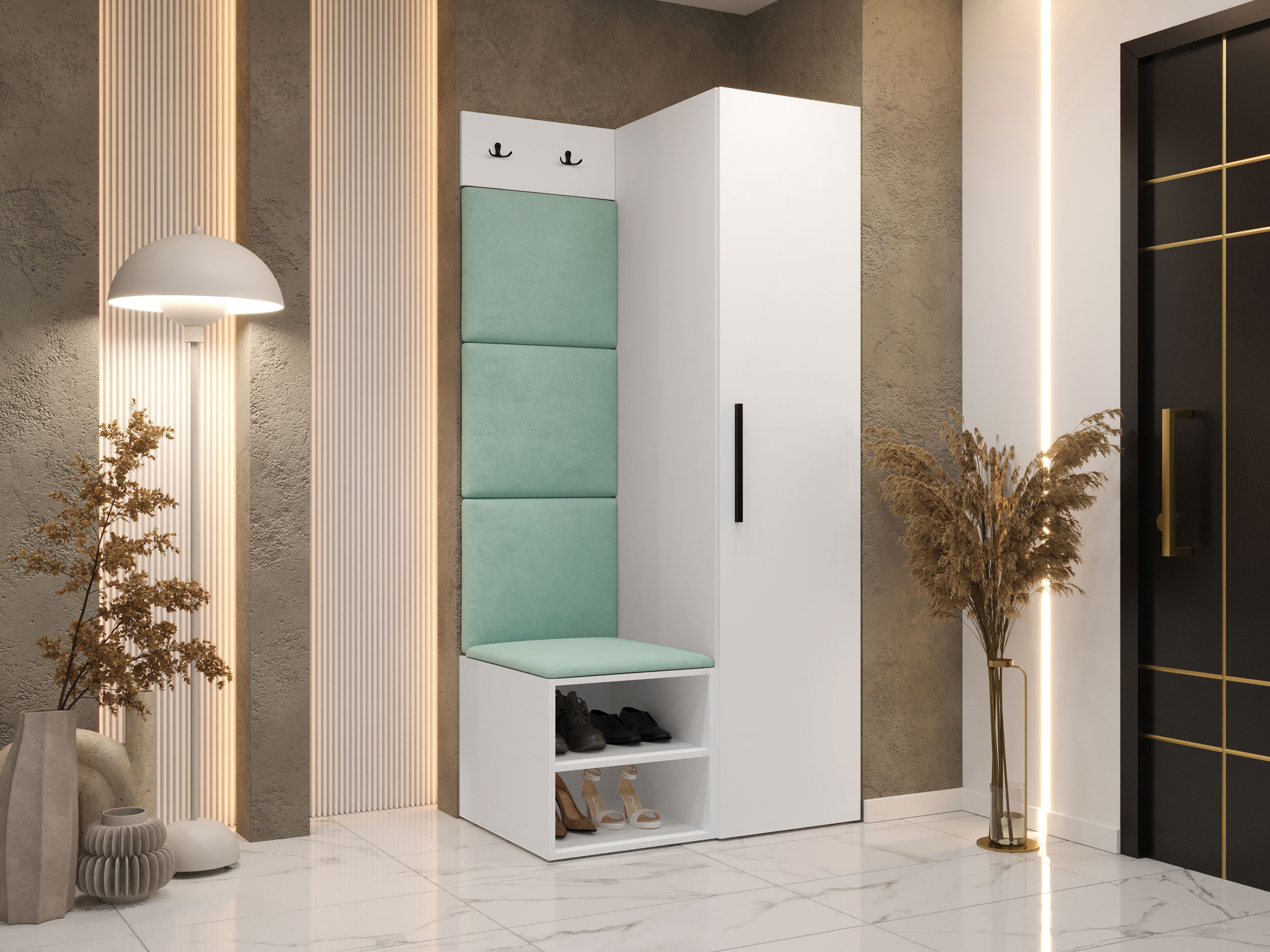 Set za hodnik Hartford 524 (Belo)