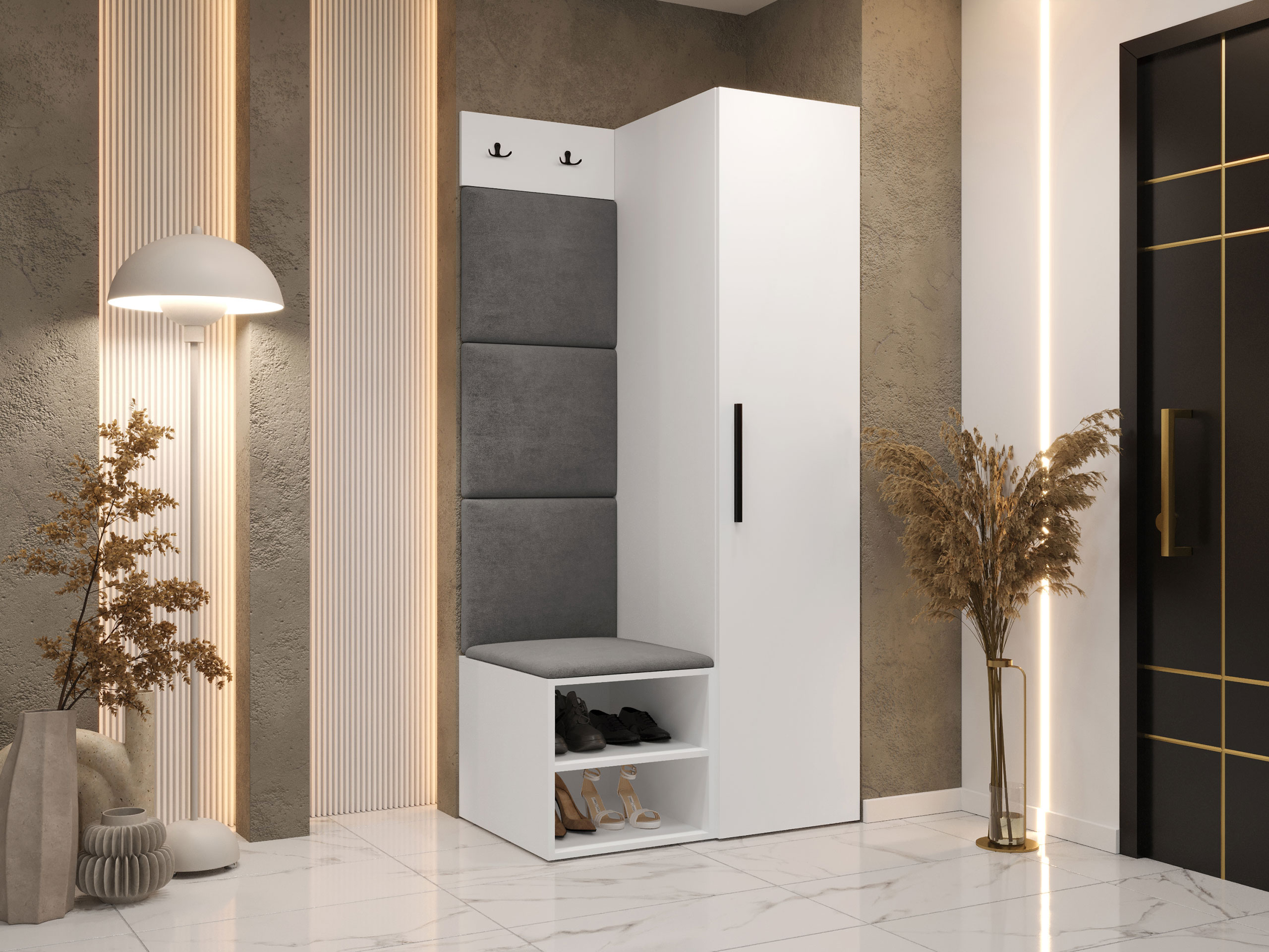 Set za hodnik Hartford 524 (Belo)