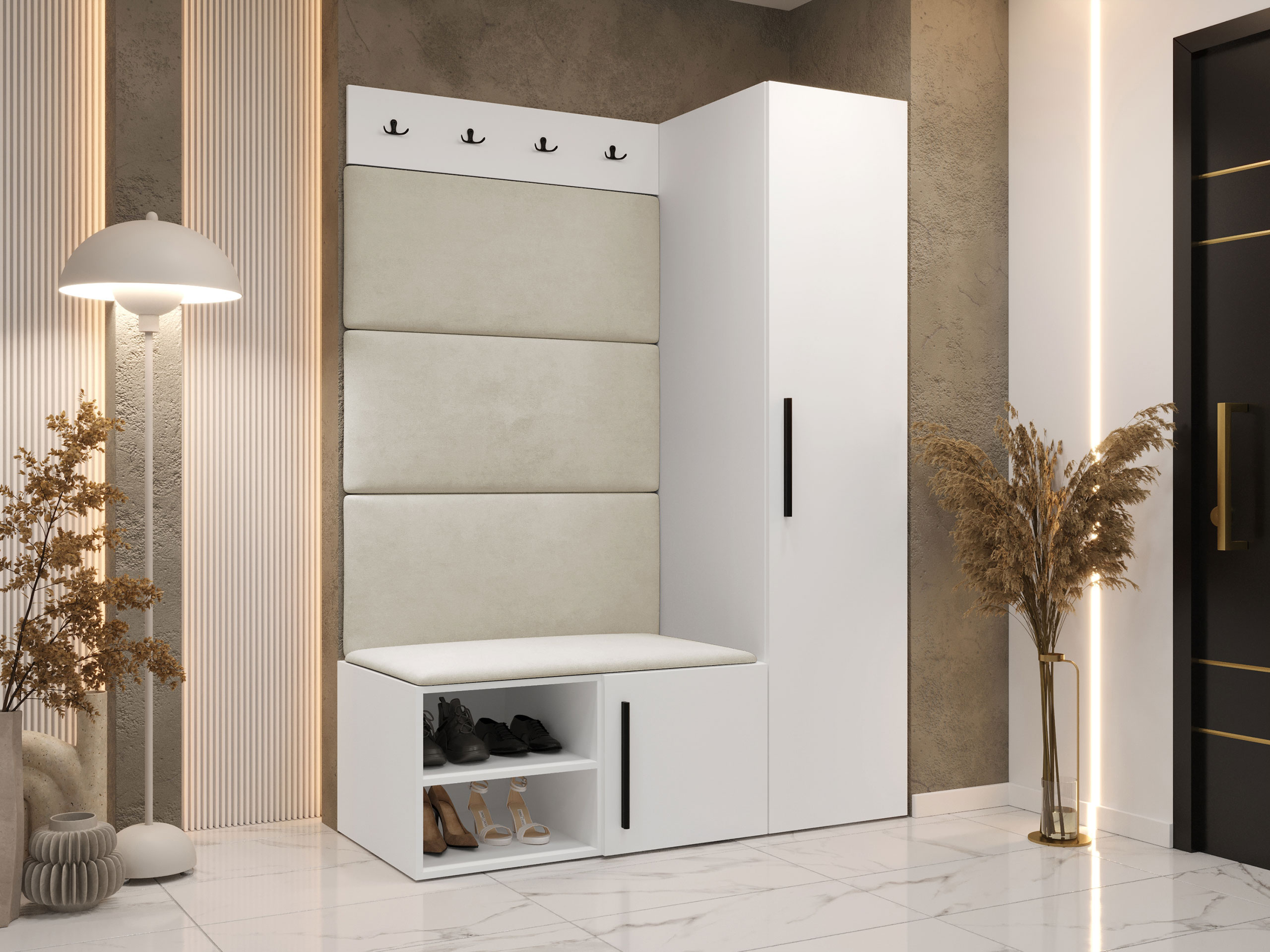 Set za hodnik Hartford 525 (Belo)