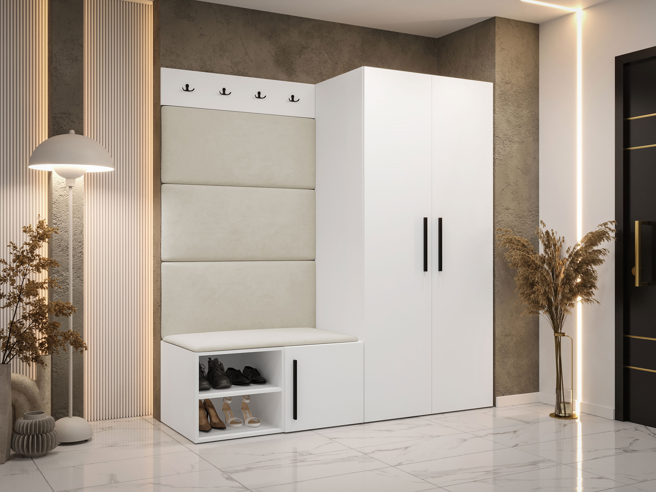 Set za hodnik Hartford 526 (Belo)