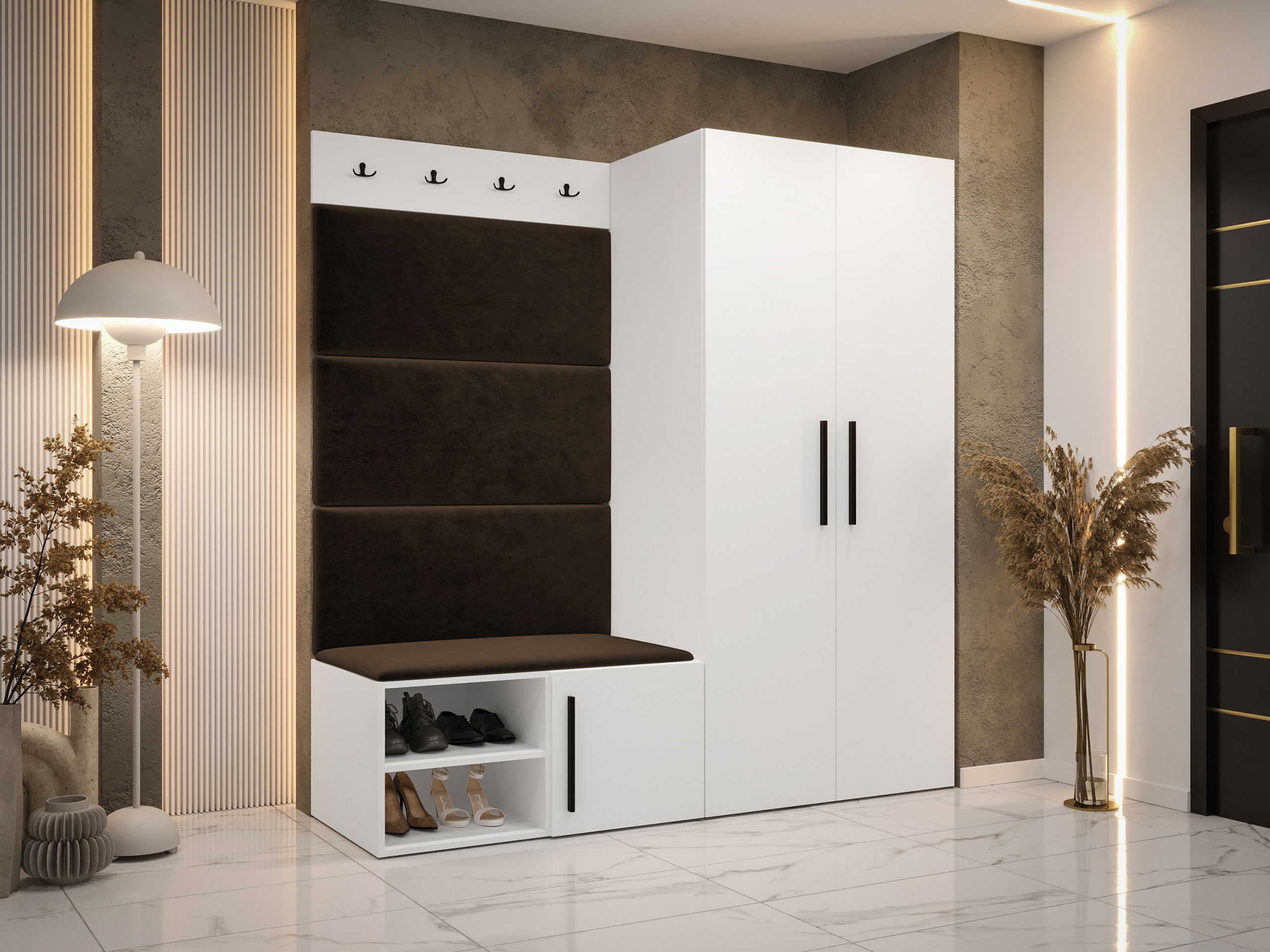 Set za hodnik Hartford 526 (Belo)