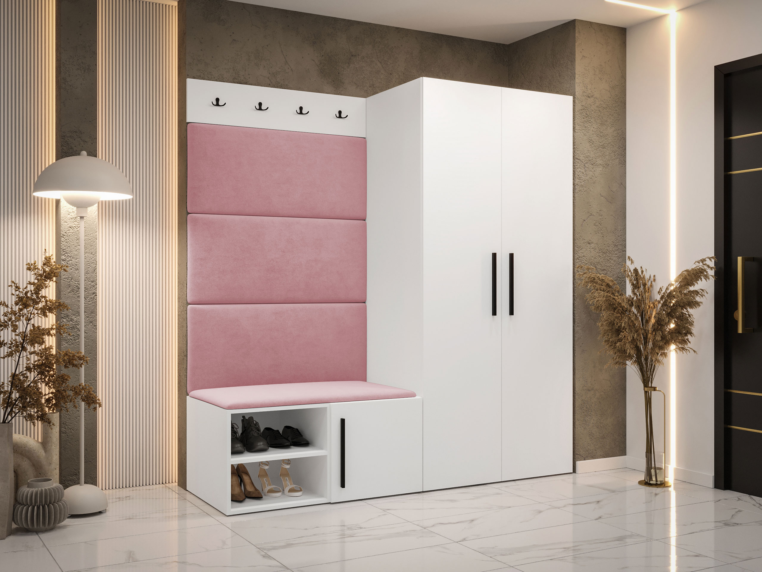 Set za hodnik Hartford 526 (Belo)