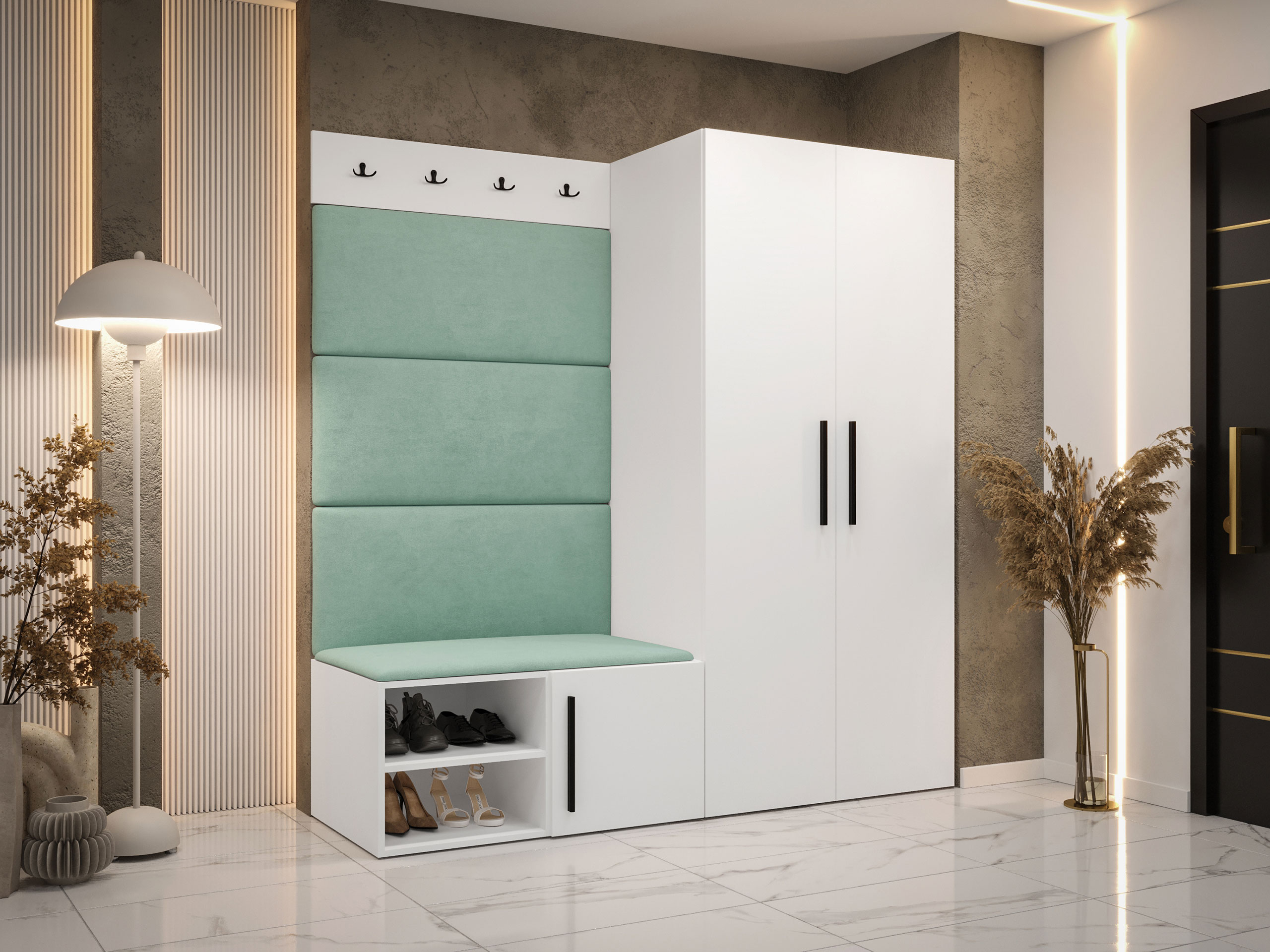 Set za hodnik Hartford 526 (Belo)