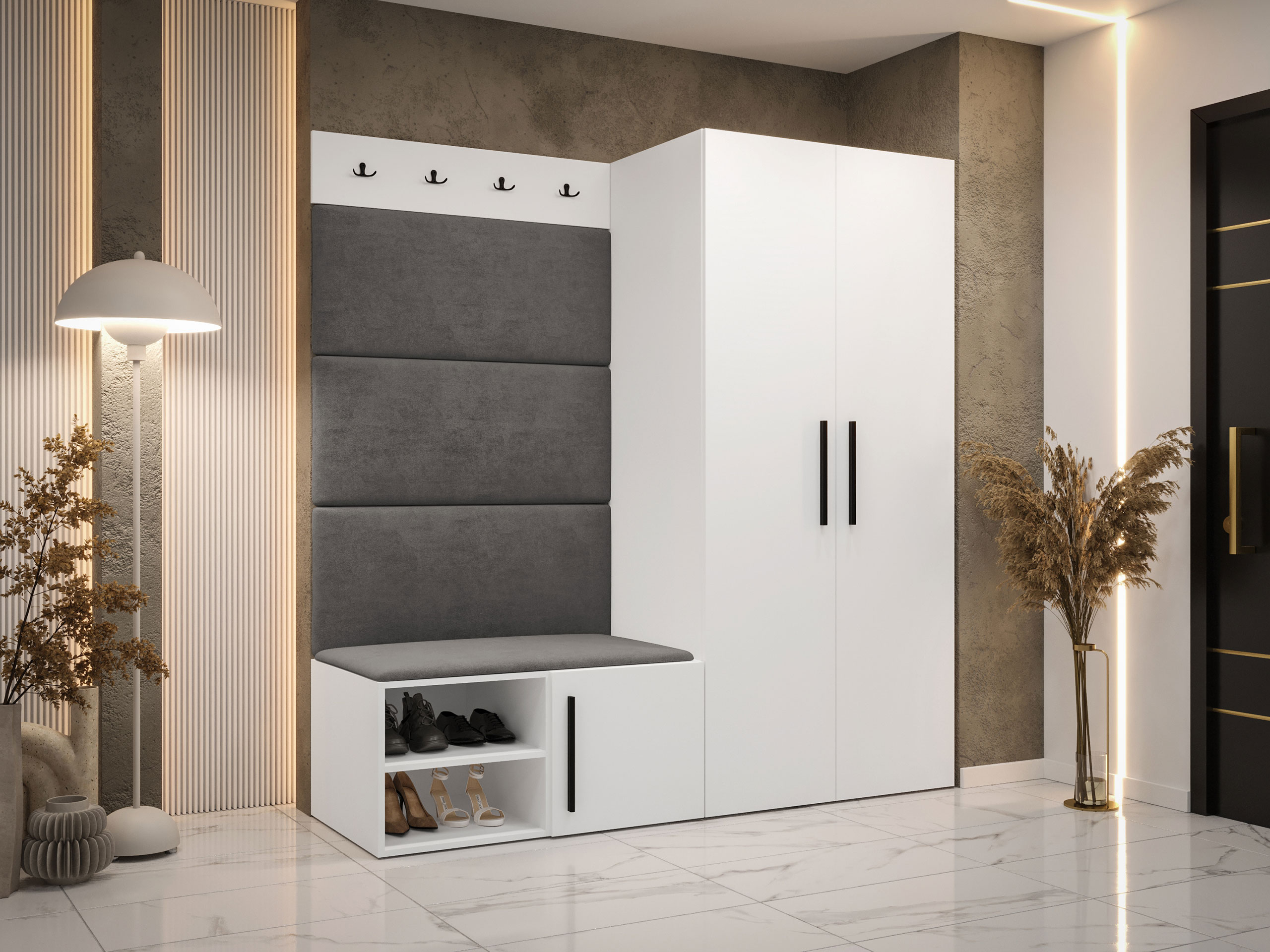 Set za hodnik Hartford 526 (Belo)